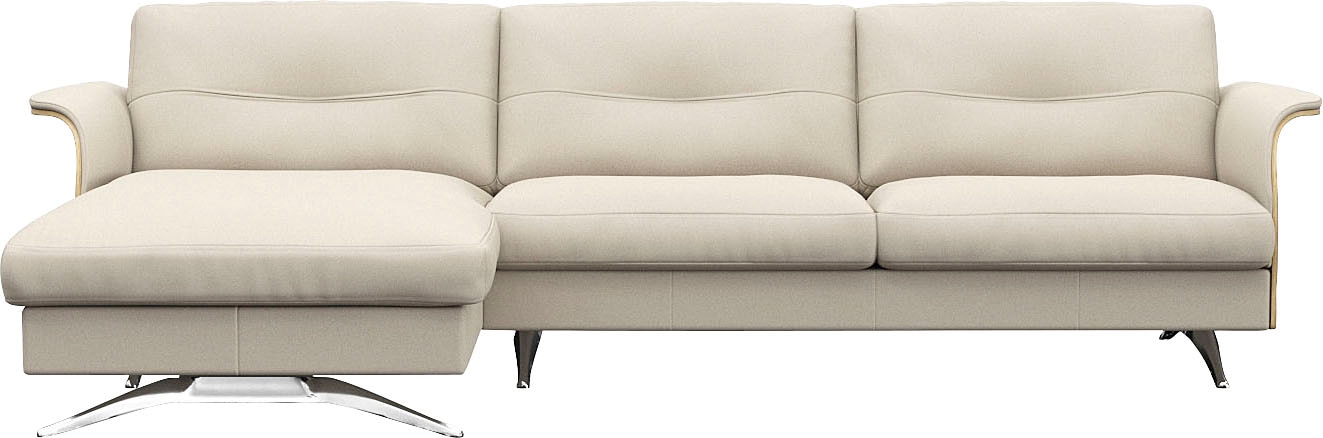 FLEXLUX Ecksofa "Glow, super bequem durch hochwertigem Sitzaufbau mit Feder günstig online kaufen