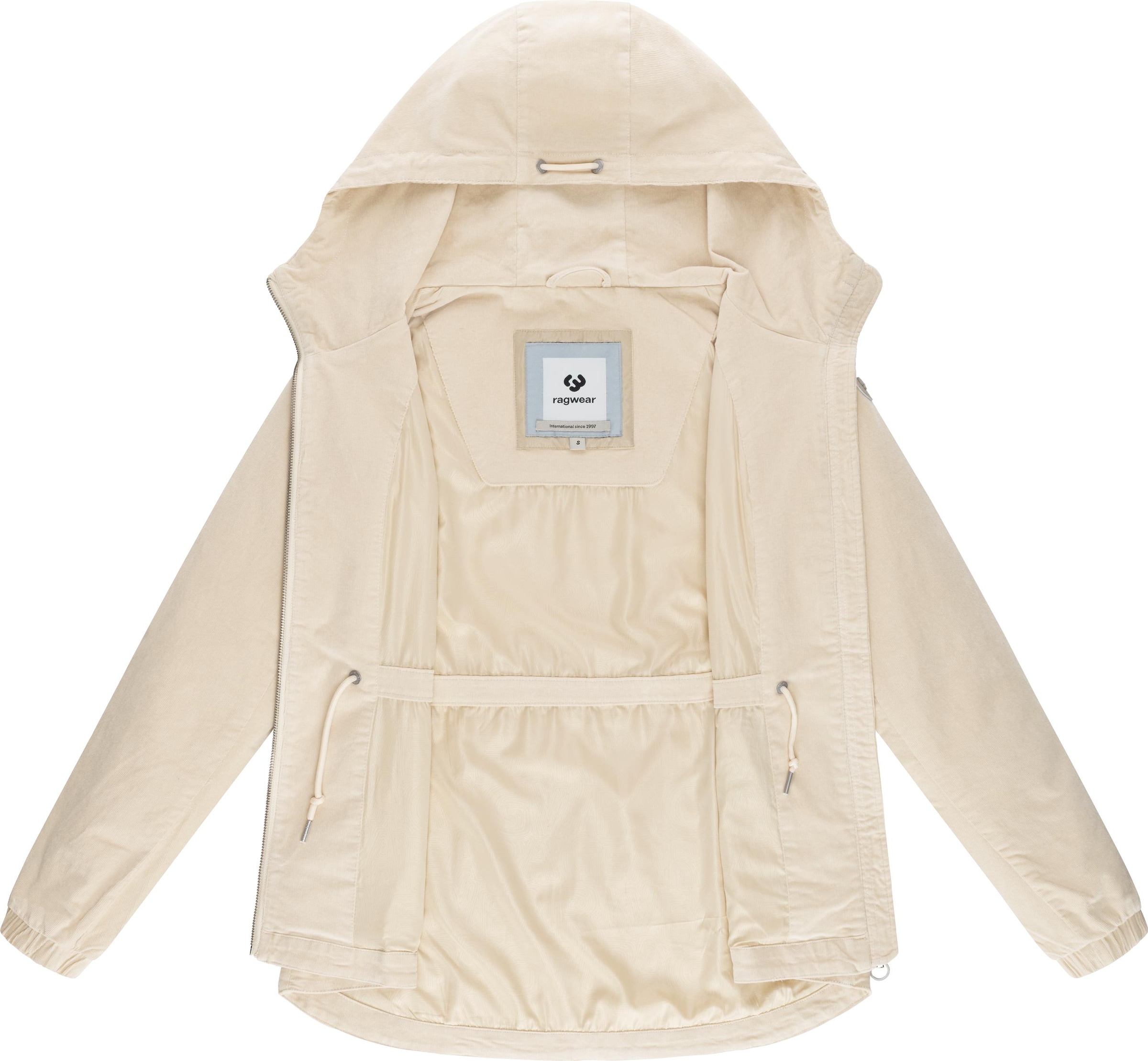Ragwear Cordjacke »Dankka Cordy YOUMODO« mit Kapuze Stylische Damen Übergangsjacke in Feincord-Optik