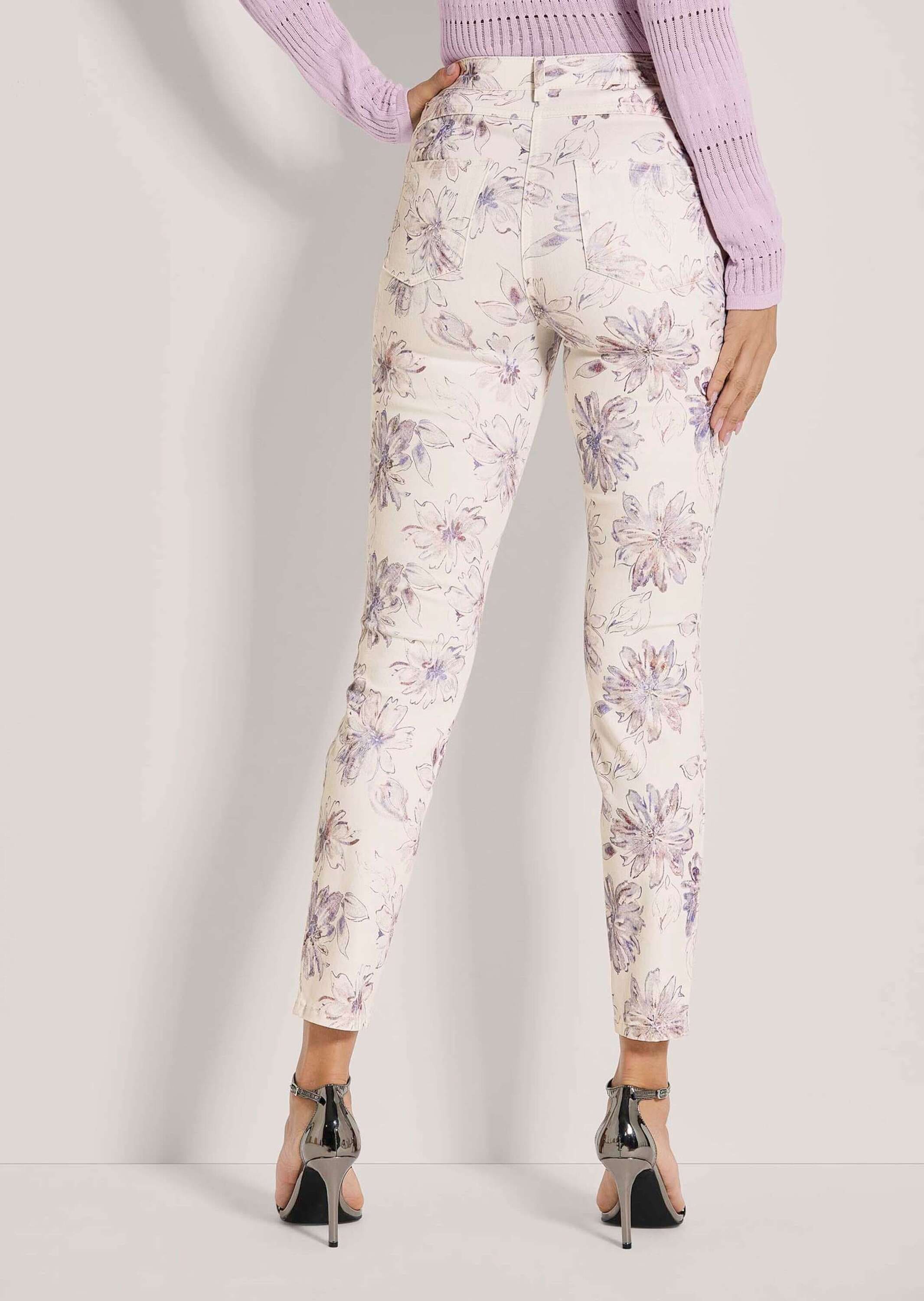 MADELEINE Chinos »Druckhose Schlanke Hose mit Unikat-Print«