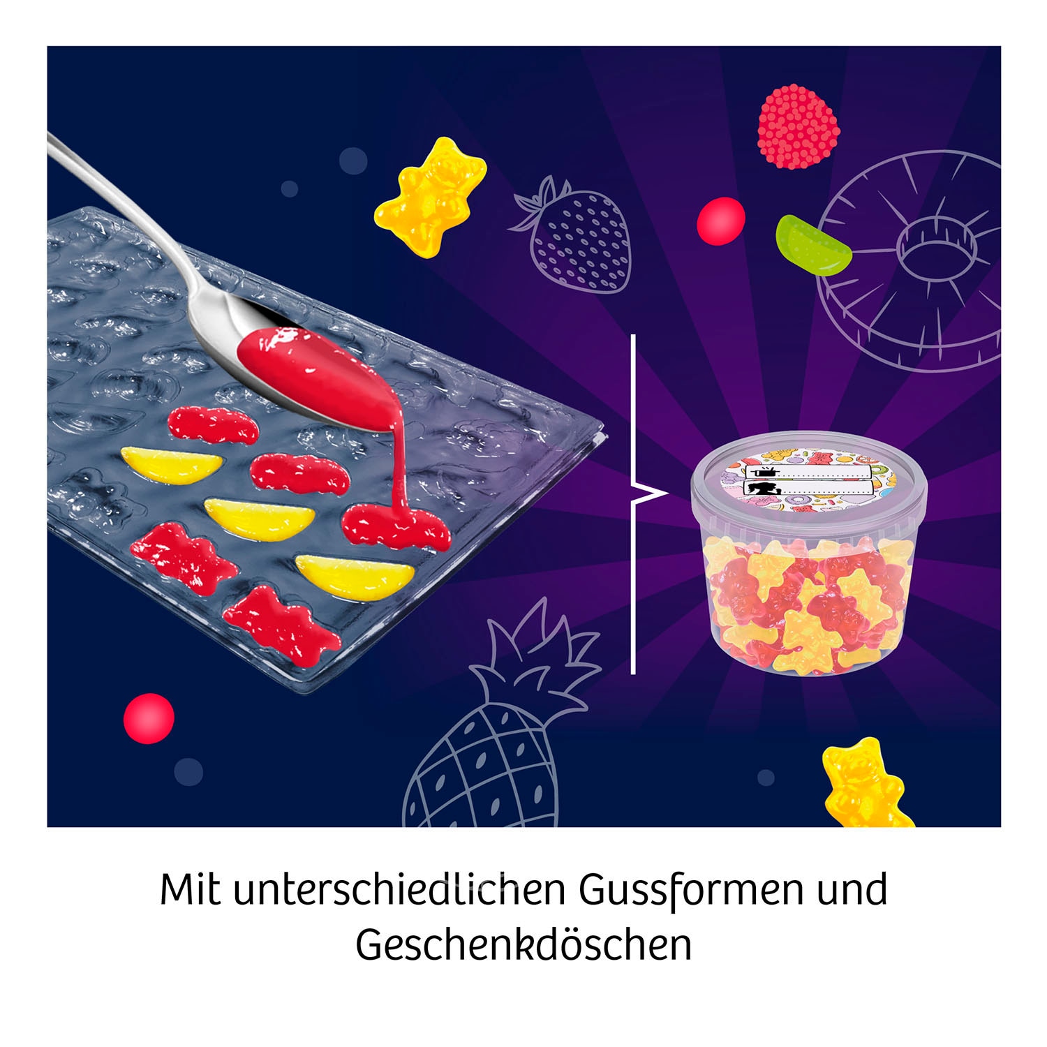 Kosmos Experimentierkasten »Fun Science Fruchtgummi-Labor«, Made in Germany