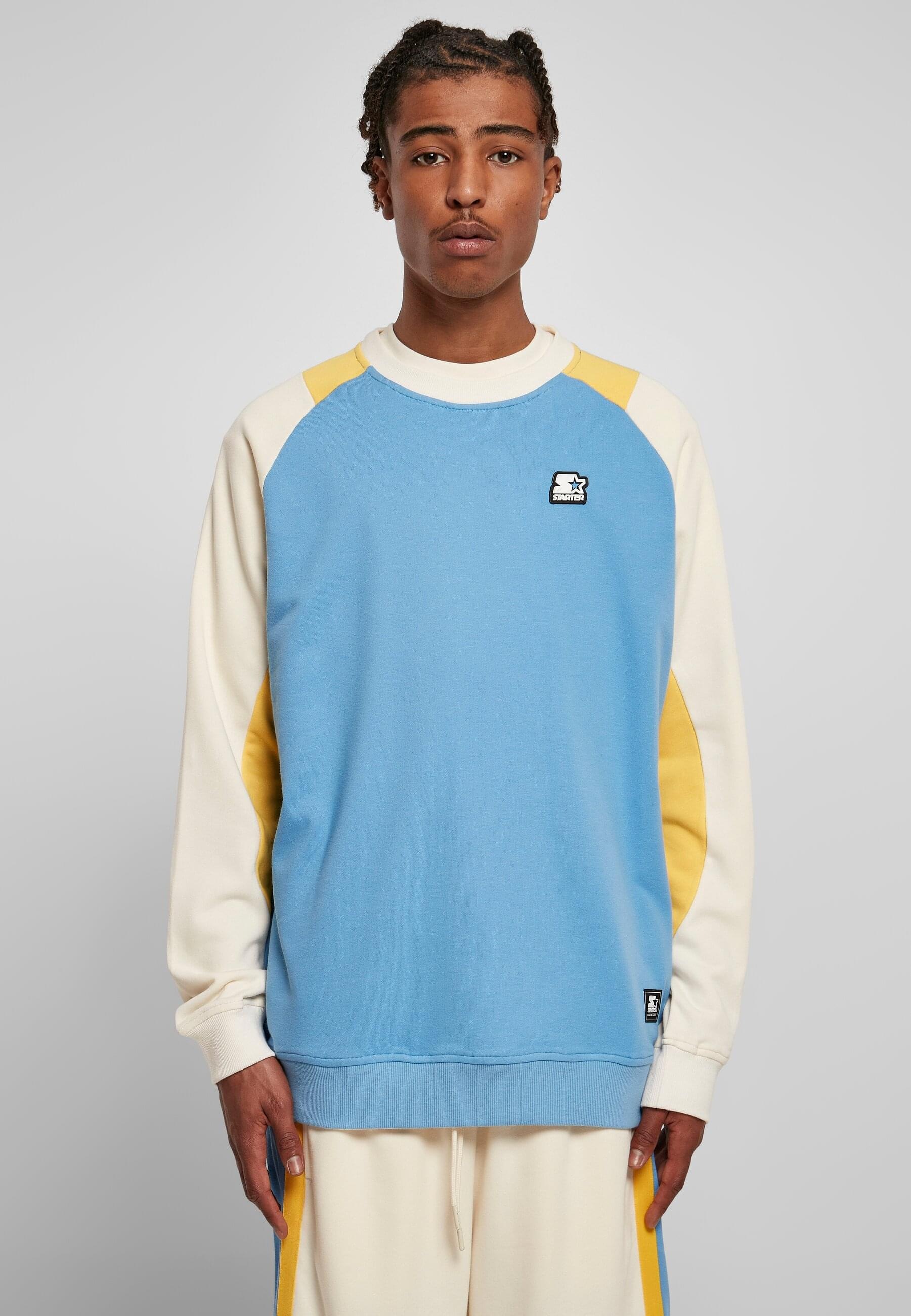 Starter Black Label Rundhalspullover »Starter Black Label Herren Starter Laser Crew«, (1 tlg.)