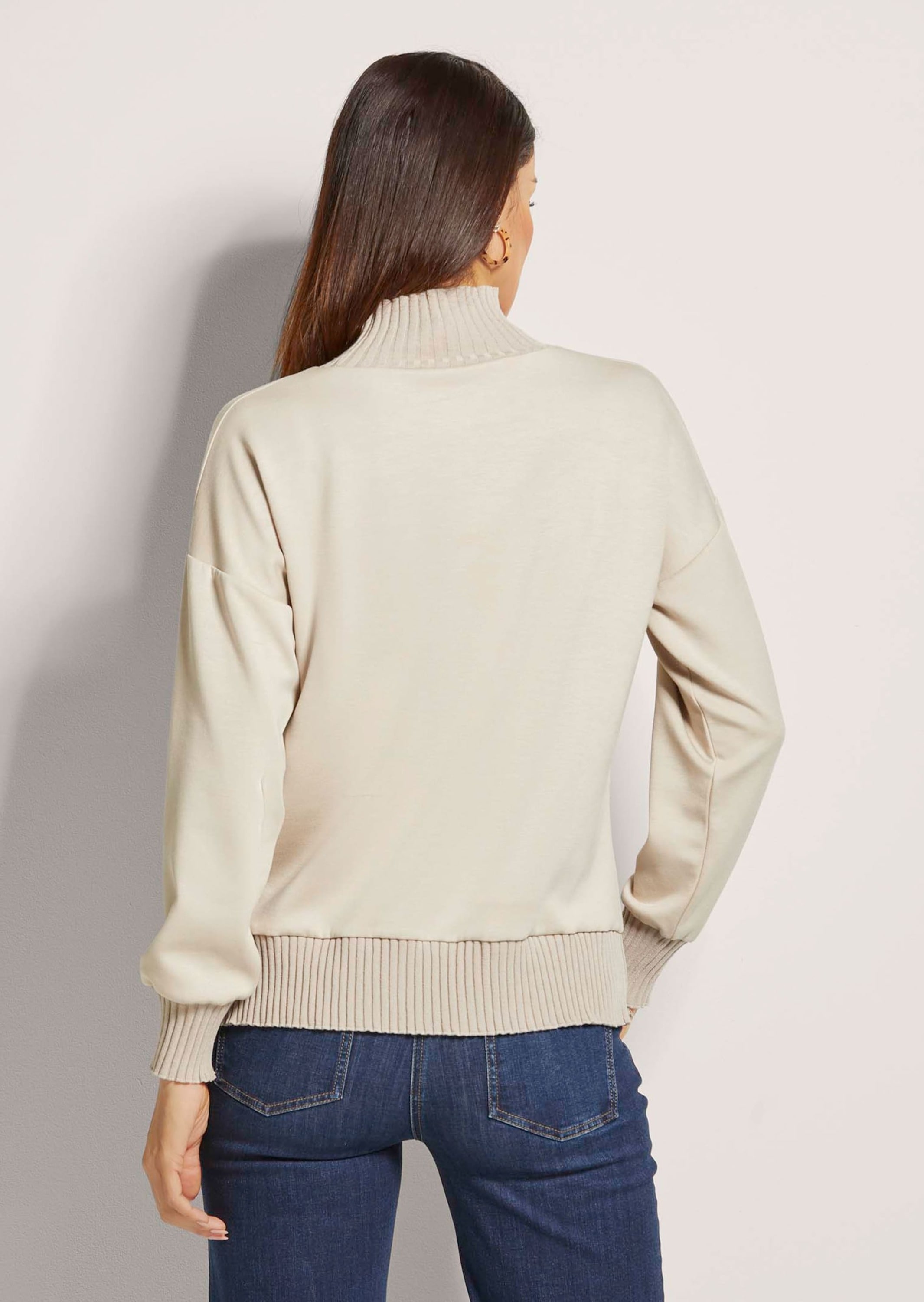 MADELEINE Langarmshirt »Sweatshirt Sweatshirt mit Rippenabschlüssen«