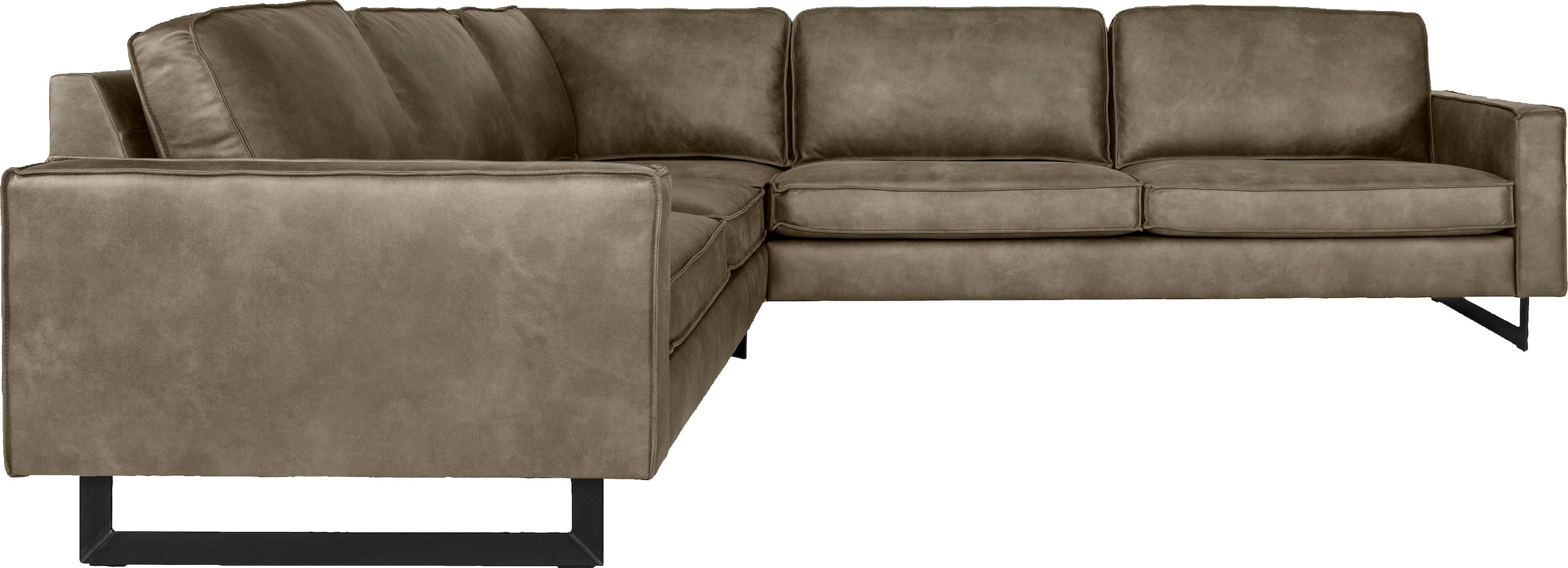 Home affaire Ecksofa "Pinto, XXL, 250/290 cm, langer Schenkel, Ottomane" Co günstig online kaufen