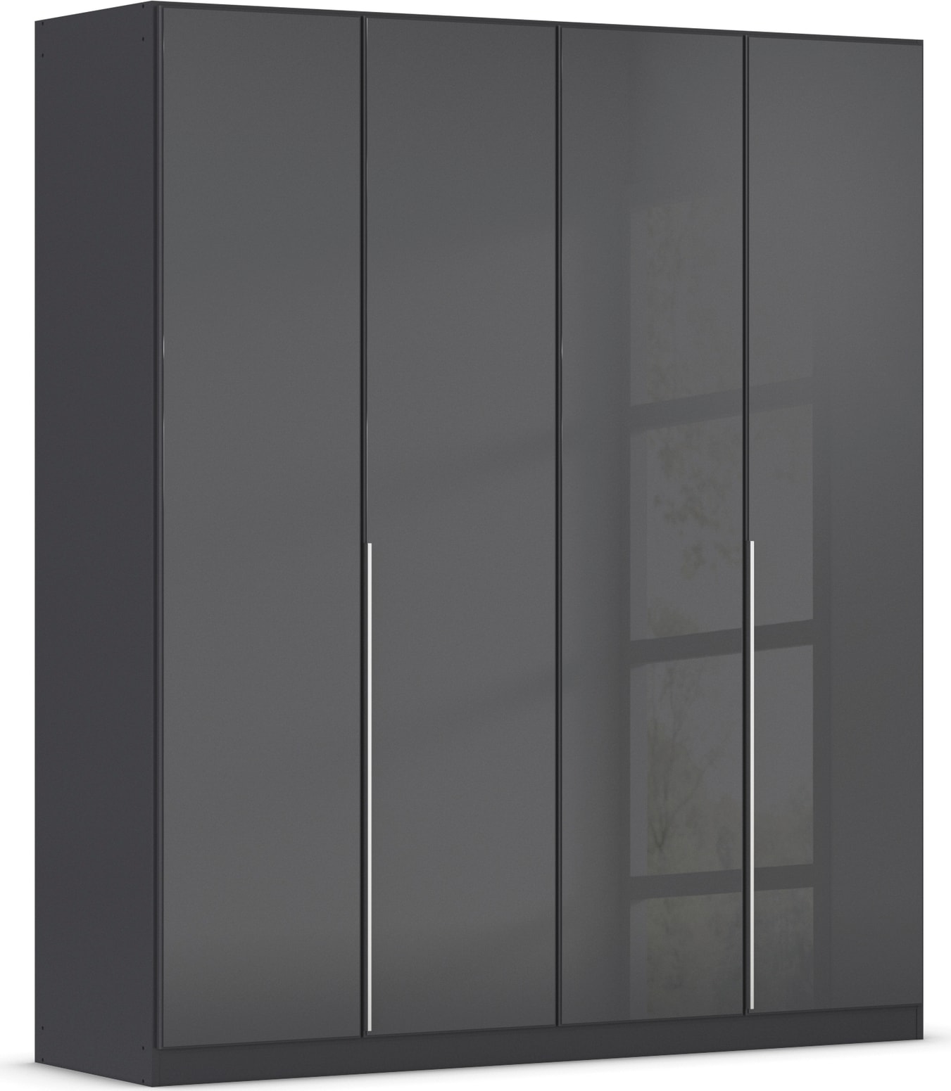 Drehtürenschrank OTTO HOME, B:181cm H:210cm T:54cm, grau, Holzwerkstoff, Schränke, "Kleiderschrank Kleiderschränke Schrank Garderobe AGORDO mit