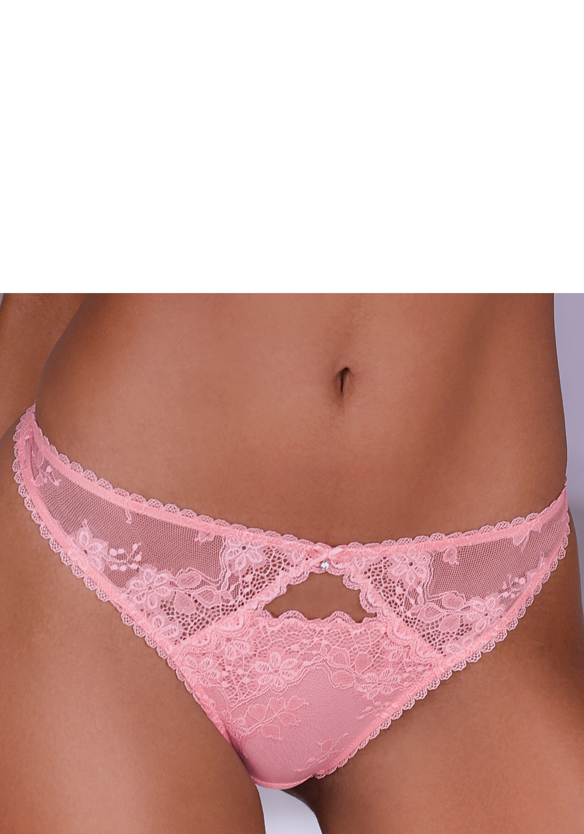 Vivance String "Julia" mit verführerischem Cut-Out und feiner Zierschleife mit Accessoire