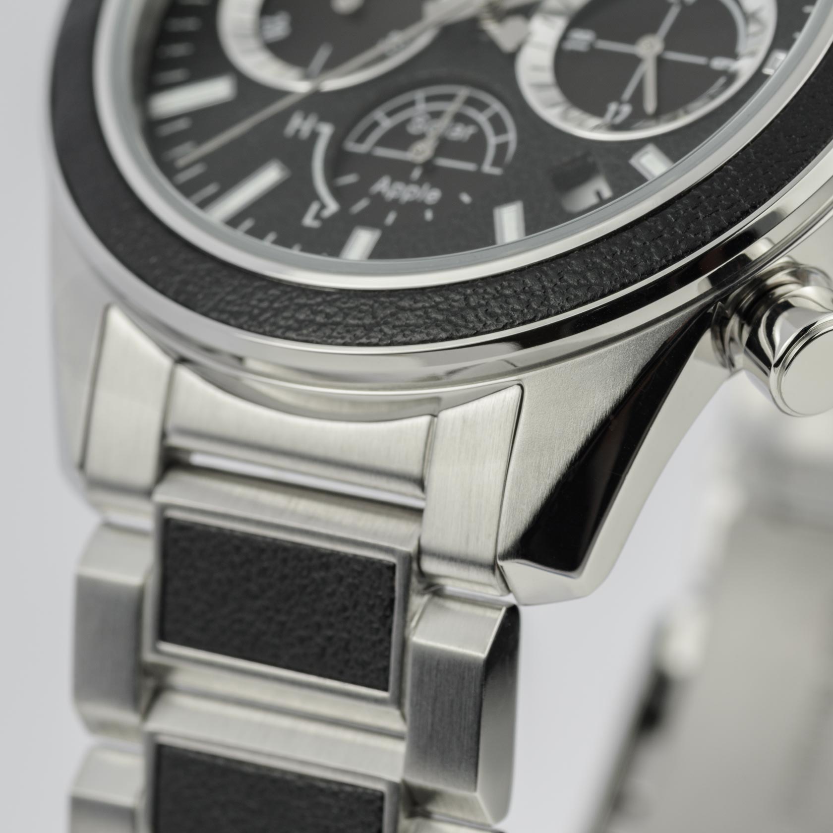 Jacques Lemans Solaruhr »Eco Power Solar Apple, 1-2115F«, Armbanduhr, Herrenuhr, Datum, bis 10 bar wasserd., Edelstahlarmband