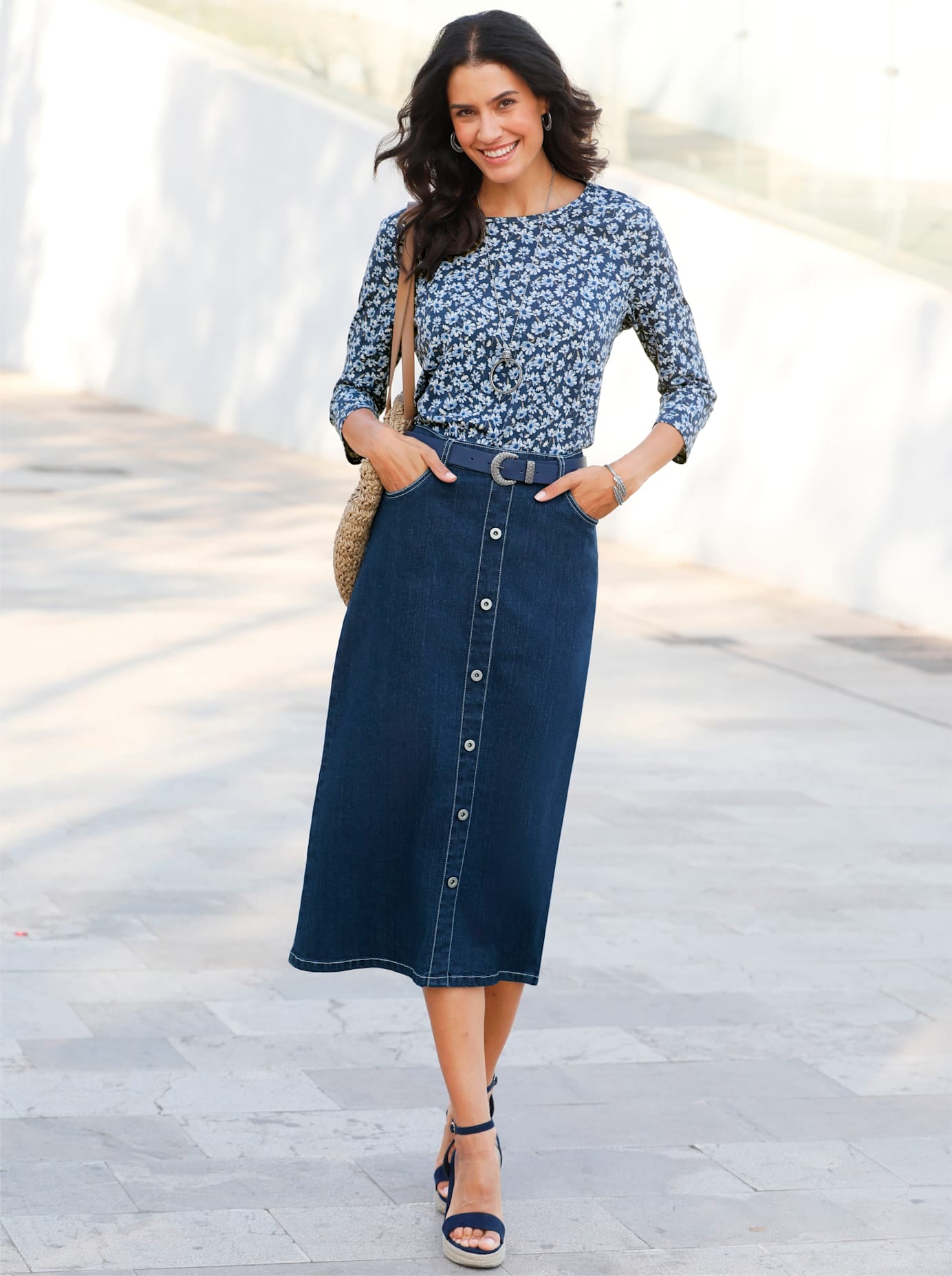 Inspirationen Print-Shirt "Rundhals-Shirt" 1 Stk. tlg. günstig online kaufen