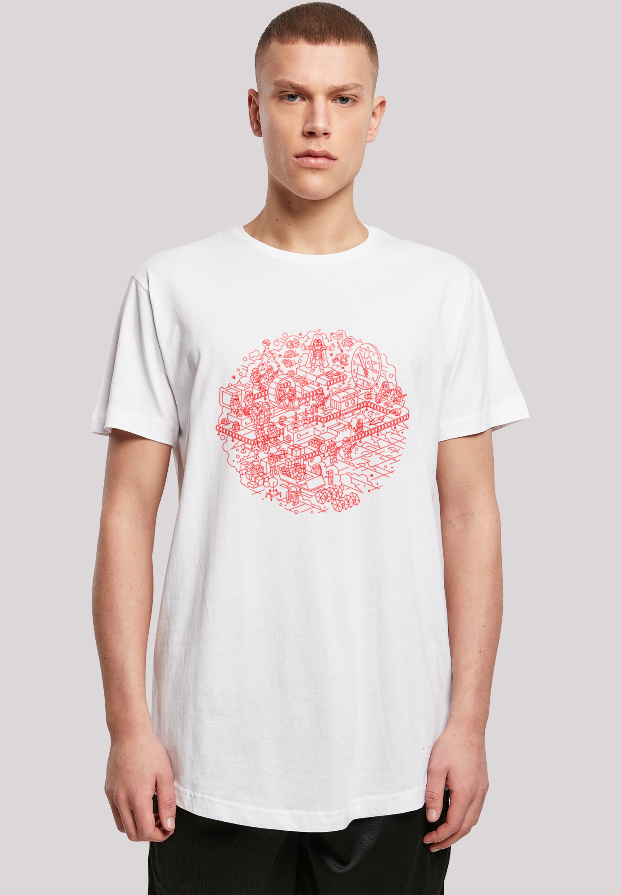 F4NT4STIC T-Shirt "Star Wars Christmas Death Star", Print günstig online kaufen