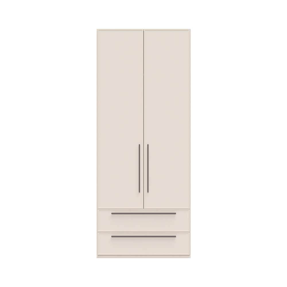 Places of Style Drehtürenschrank »Opera mit oder ohne Kranz inkl. LED-Bel.,B92,137,182 oder 227 cm«, Schubkästen, UV lackiert, Soft Close Funktion, Höhenverstellbare Füße