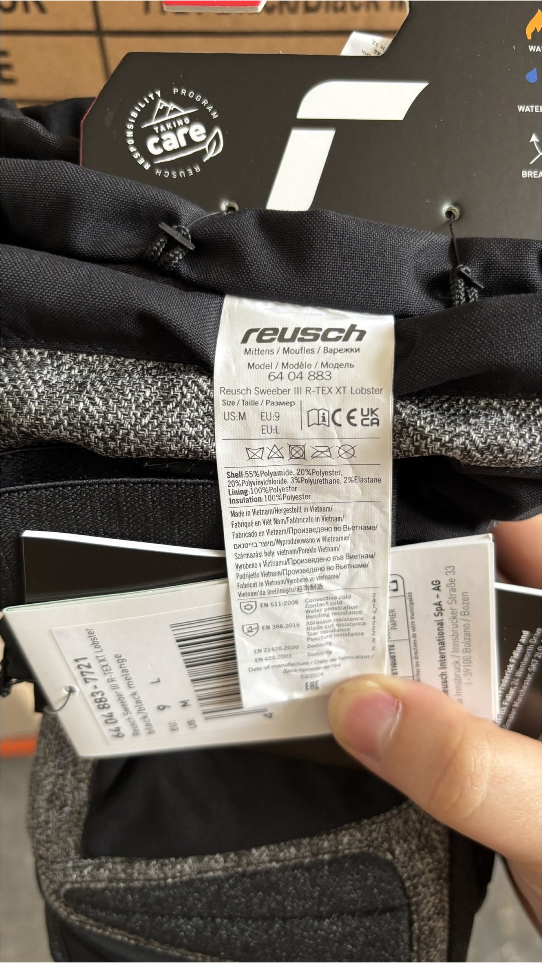 Reusch Fäustlinge »Sweeber III R-TEX® XT Lobster« mit wasserdichter und atmungsaktiver Funktion