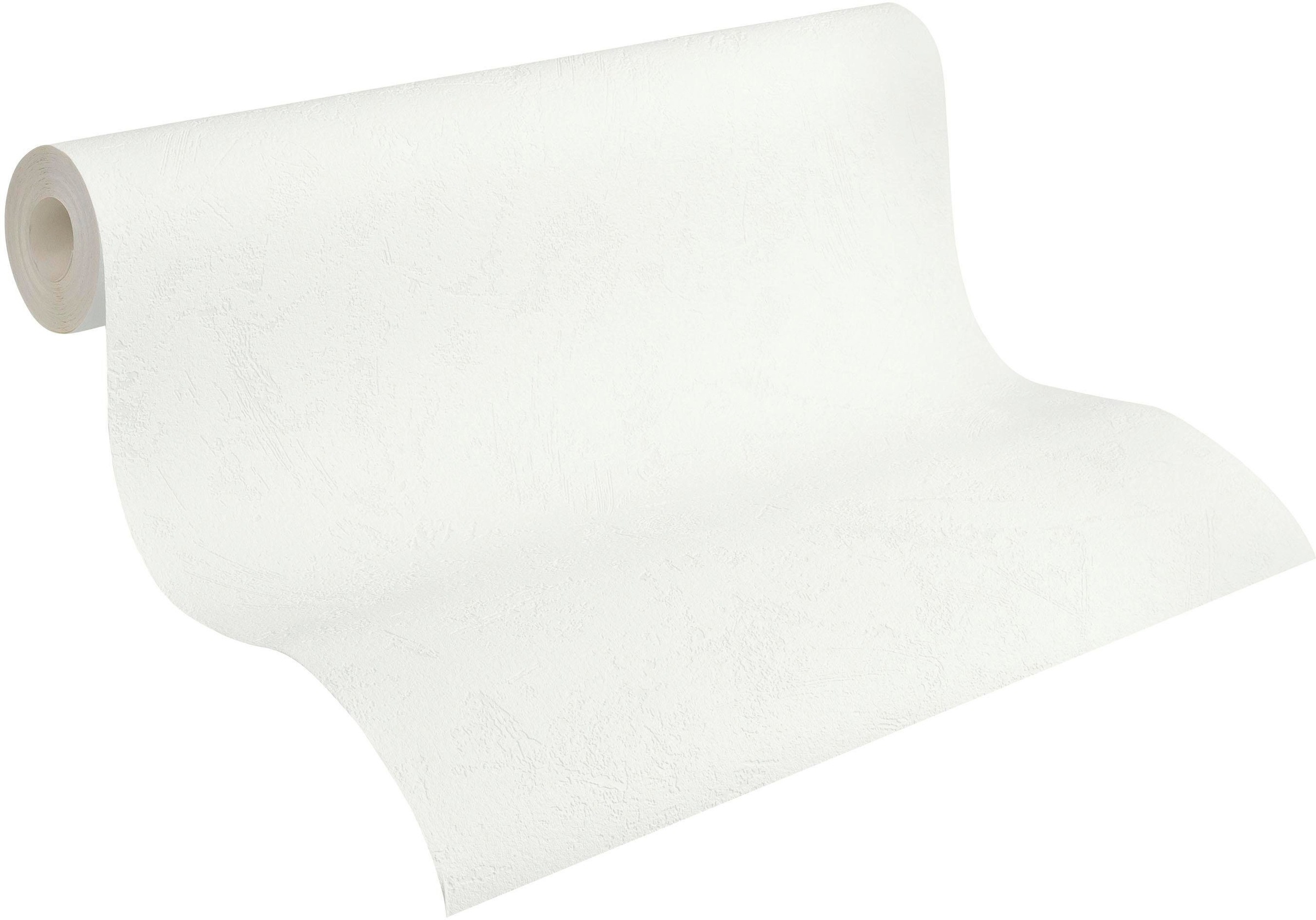 A.S. Création Vliestapete »Meistervlies« einfarbig | uni | unifarben leicht strukturiert Unitapete Überstreichbar matt leicht strukturiert Naturstein Flur Büro