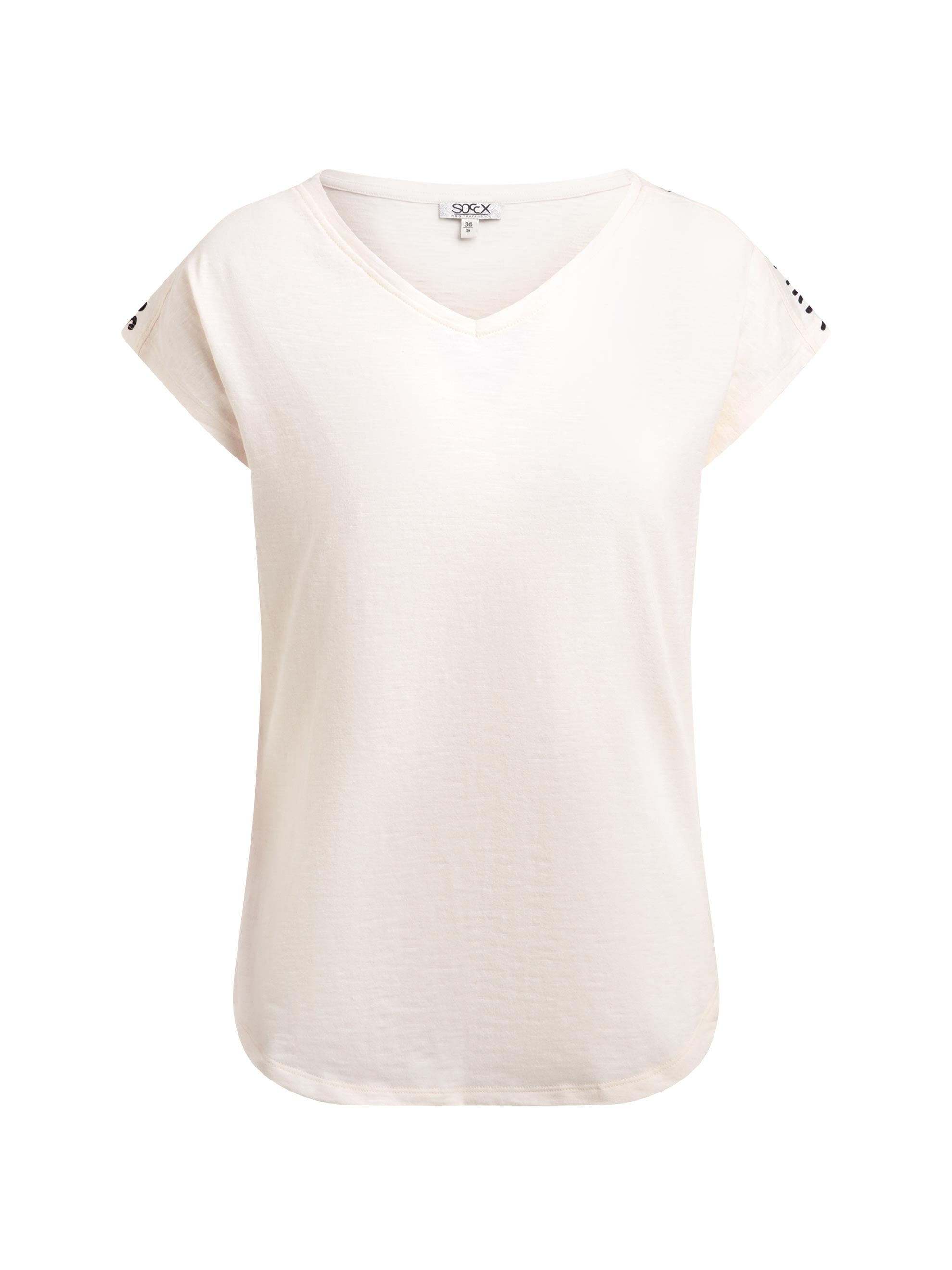 SOCCX V-Shirt mit überschnittener Schulter