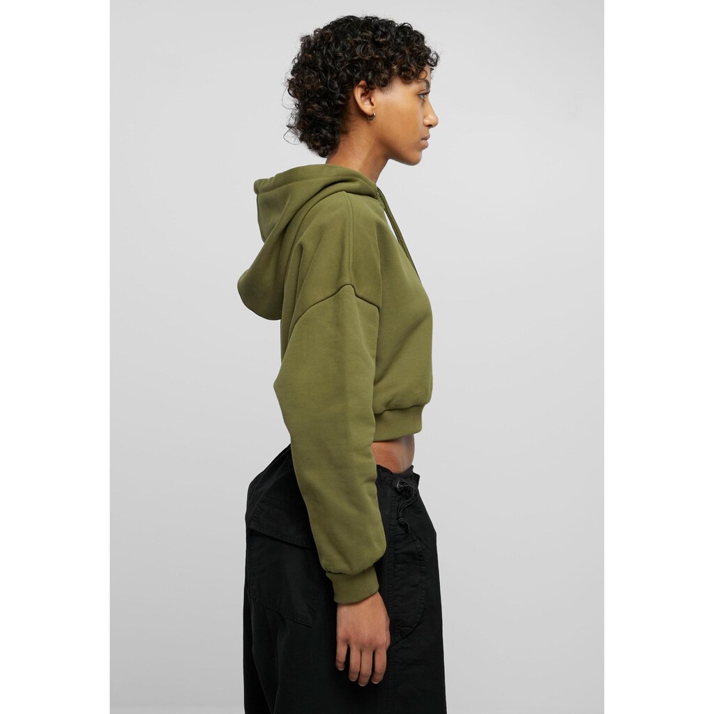 URBAN CLASSICS Kapuzenpullover »Urban Classics Damen Ladies Cropped Heavy Hoody«, (1 tlg.)