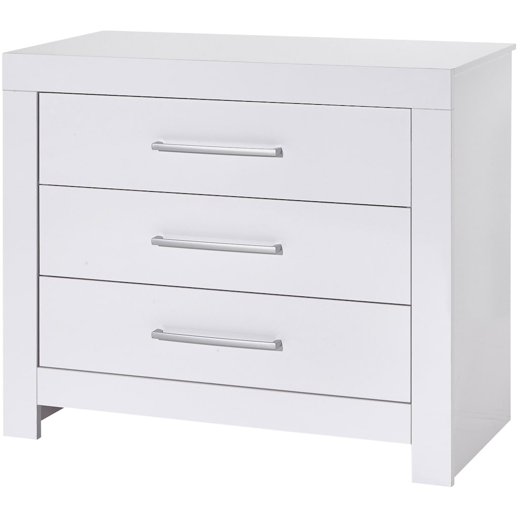 Schardt Babyzimmer-Komplettset »Nordic White«, (Set, 3 St., Kinderbett, Schrank, Wickelkommode)