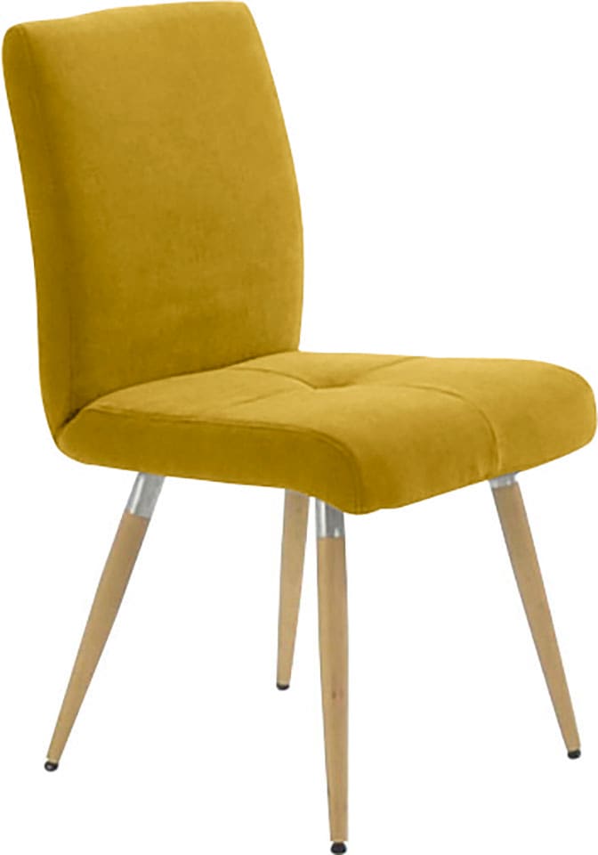 K+W Komfort Sitzsteppung, BAUR | bestellen »6411«, Massivholzbeine Edelstahlgriff & Clean, Wohnen Rücken, 4-Fußstuhl am Aqua mit