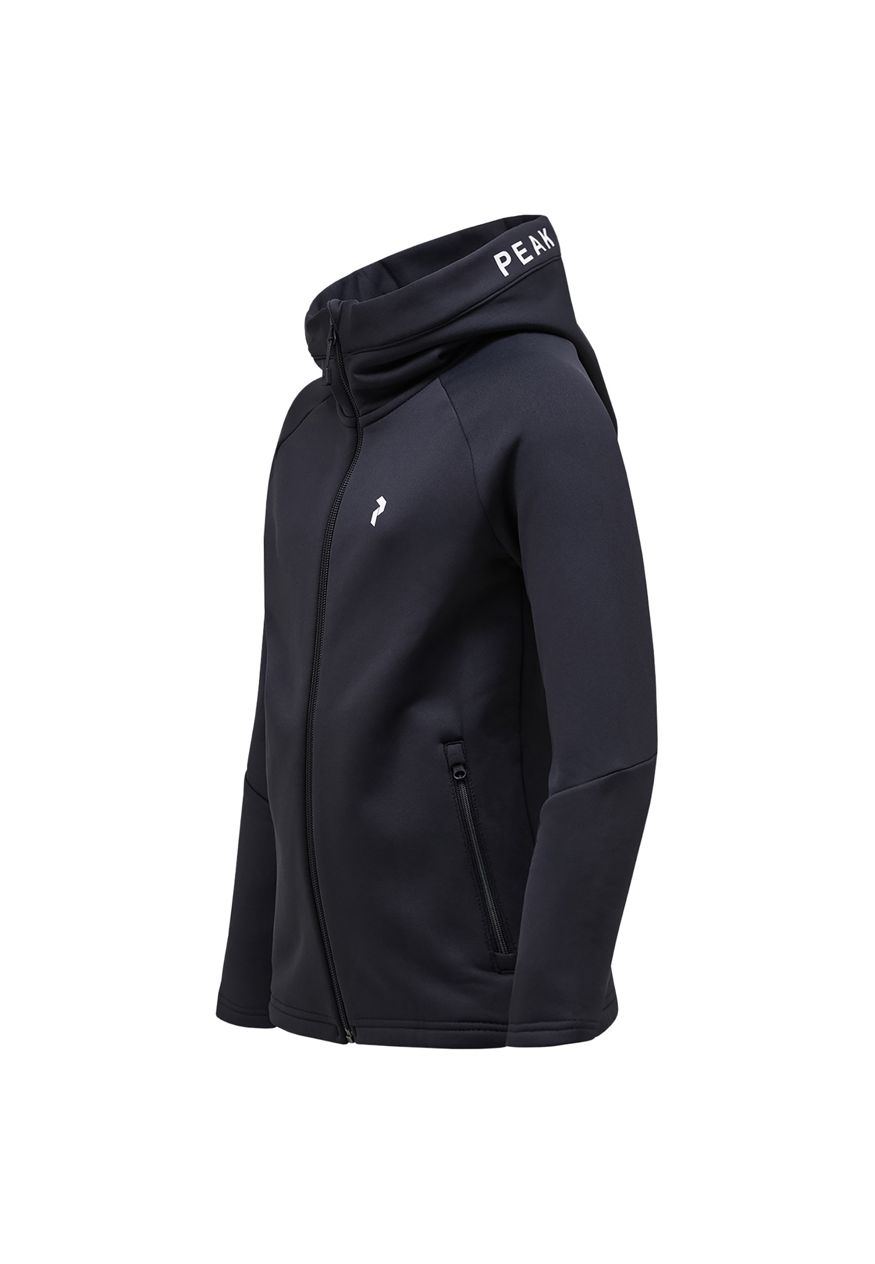 Peak Performance Fleecejacke »Jr Rider Zip Hood« mit Label-Applikationen