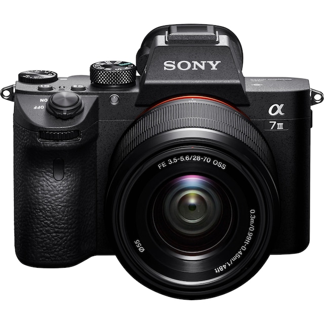 Sony Systemkamera »Alpha 7 III ILCE-7M3KB«, SEL-2870, 24,2 MP, WLAN (Wi-Fi)- NFC | BAUR