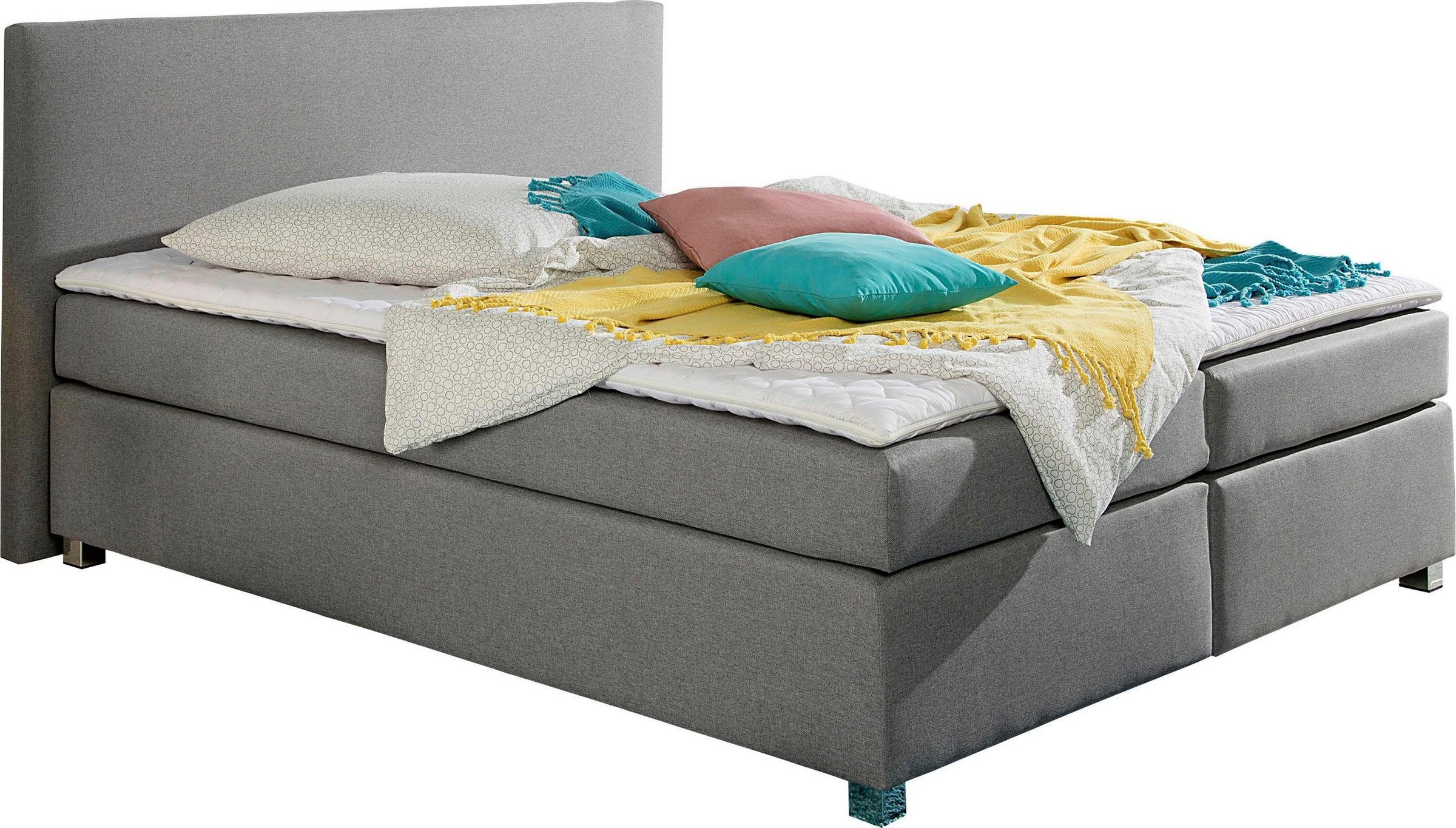 Home affaire Boxspringbett "Eliana" inkl. Topper, in 4 Breiten, 3 Matratzen günstig online kaufen