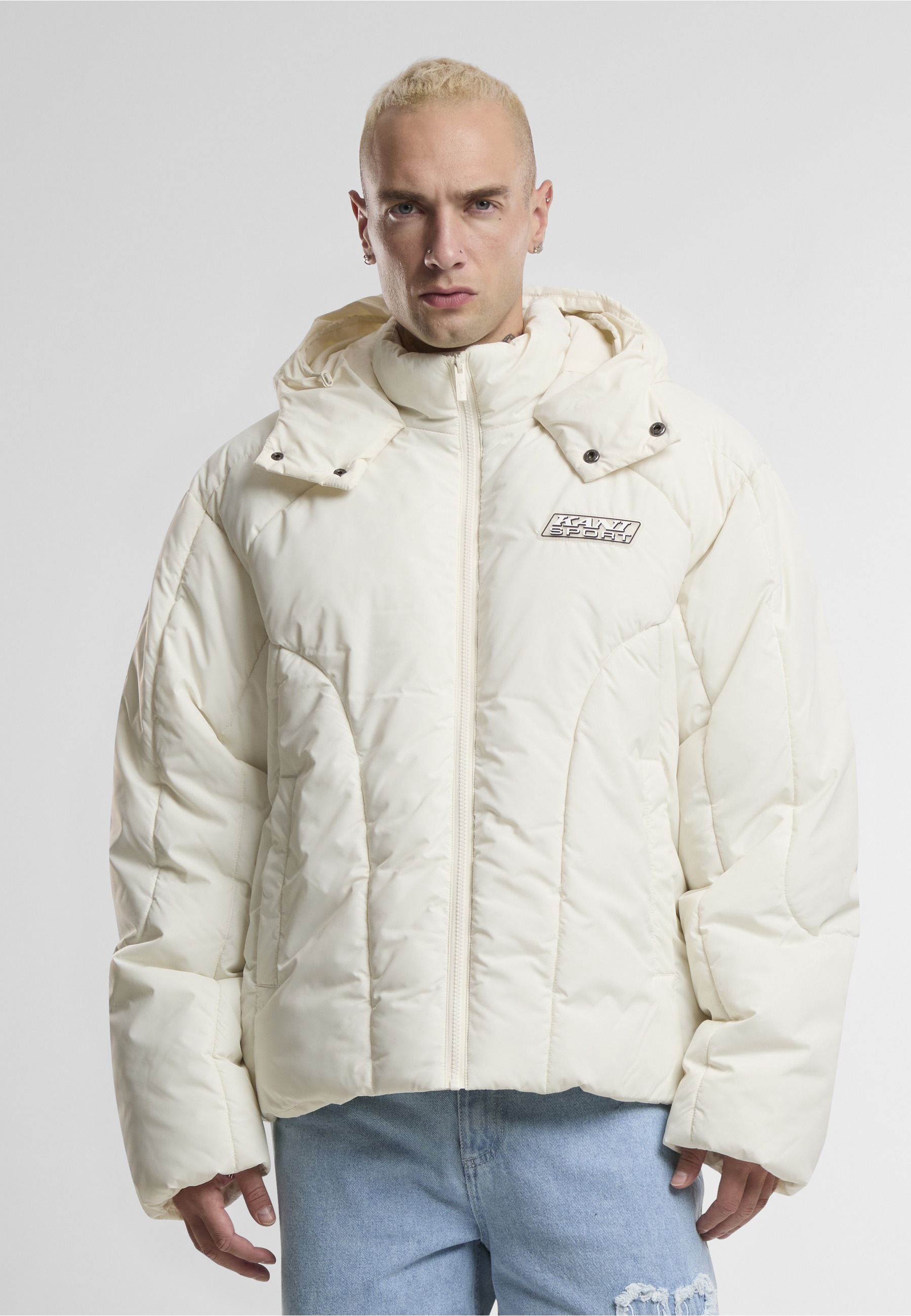 Karl Kani Winterjacke »Karl Kani KK Sport Patch Arctic Puffer Jacket« 1 Stk. tlg. mit Kapuze