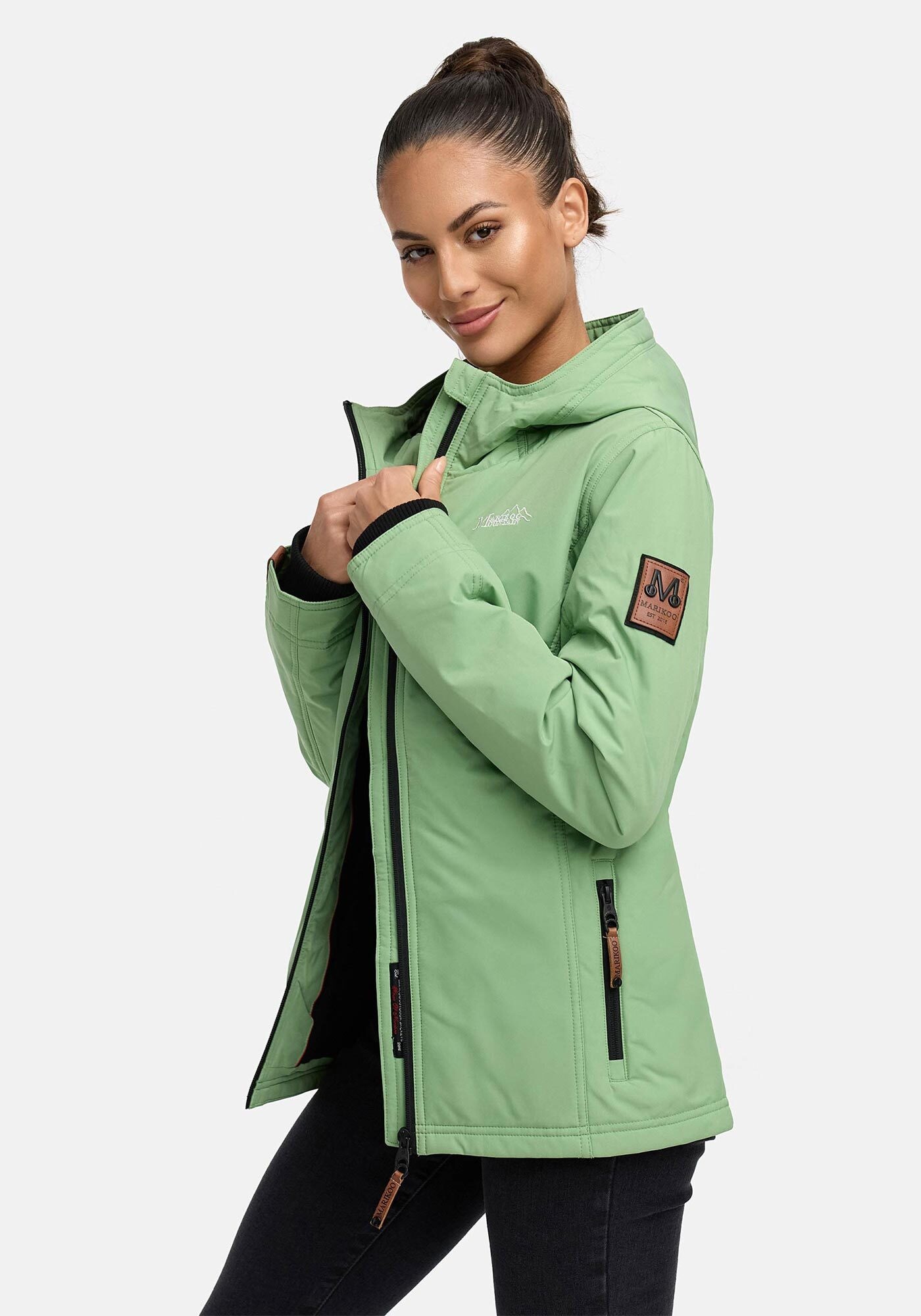 Marikoo Outdoorjacke »Brombeere«, sportliche Übergangsjacke mit Kapuze