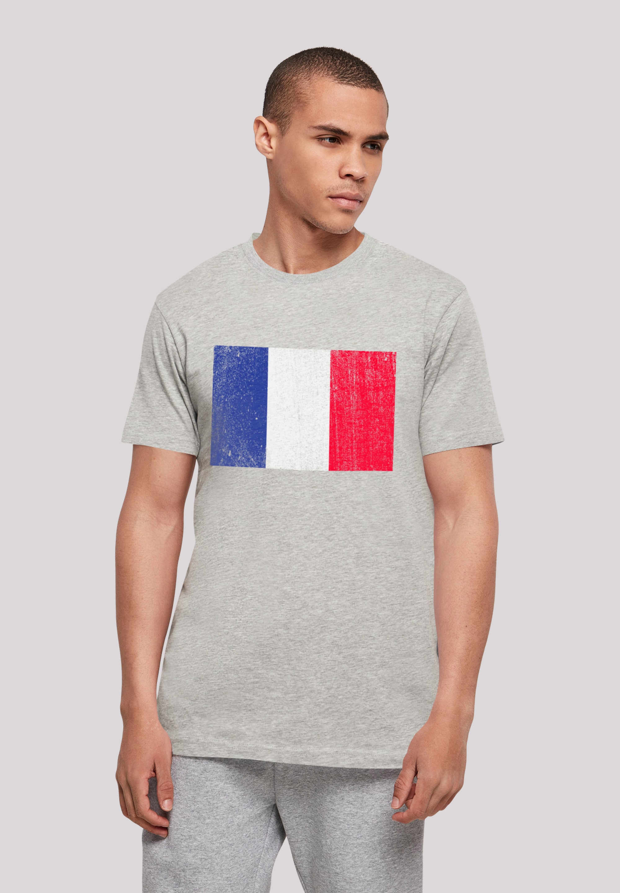 F4NT4STIC T-Shirt "Frankreich Flagge France distressed", Print günstig online kaufen