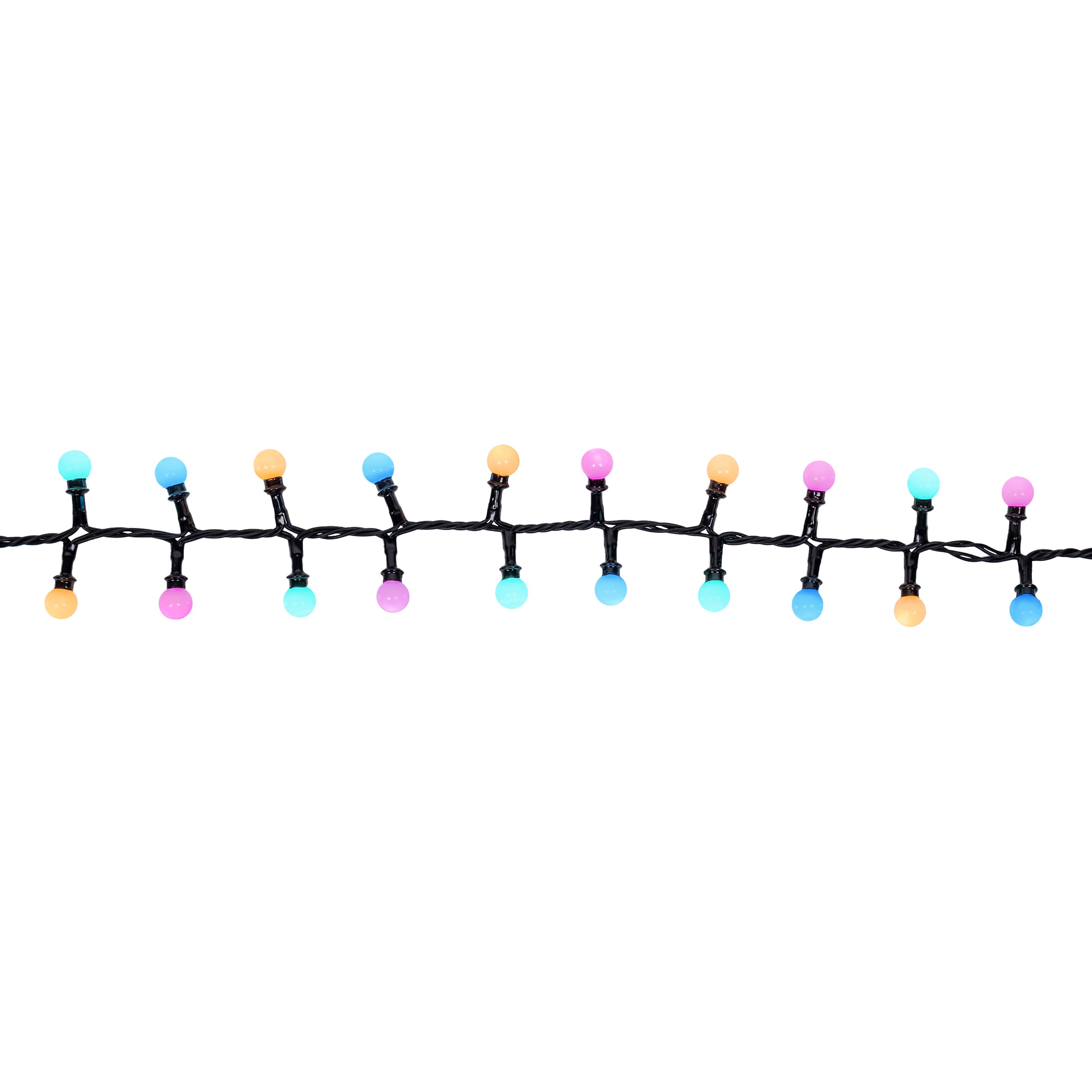OTTO home LED-Lichterkette »Clusterlichterkette mit Kugel LEDs, 3/6/2/18/24 m Länge, bunt, 11 Modi« warmweiß & bunt, Timer, Memory Funktion, IP44, Indoor, Outdoor, Garten