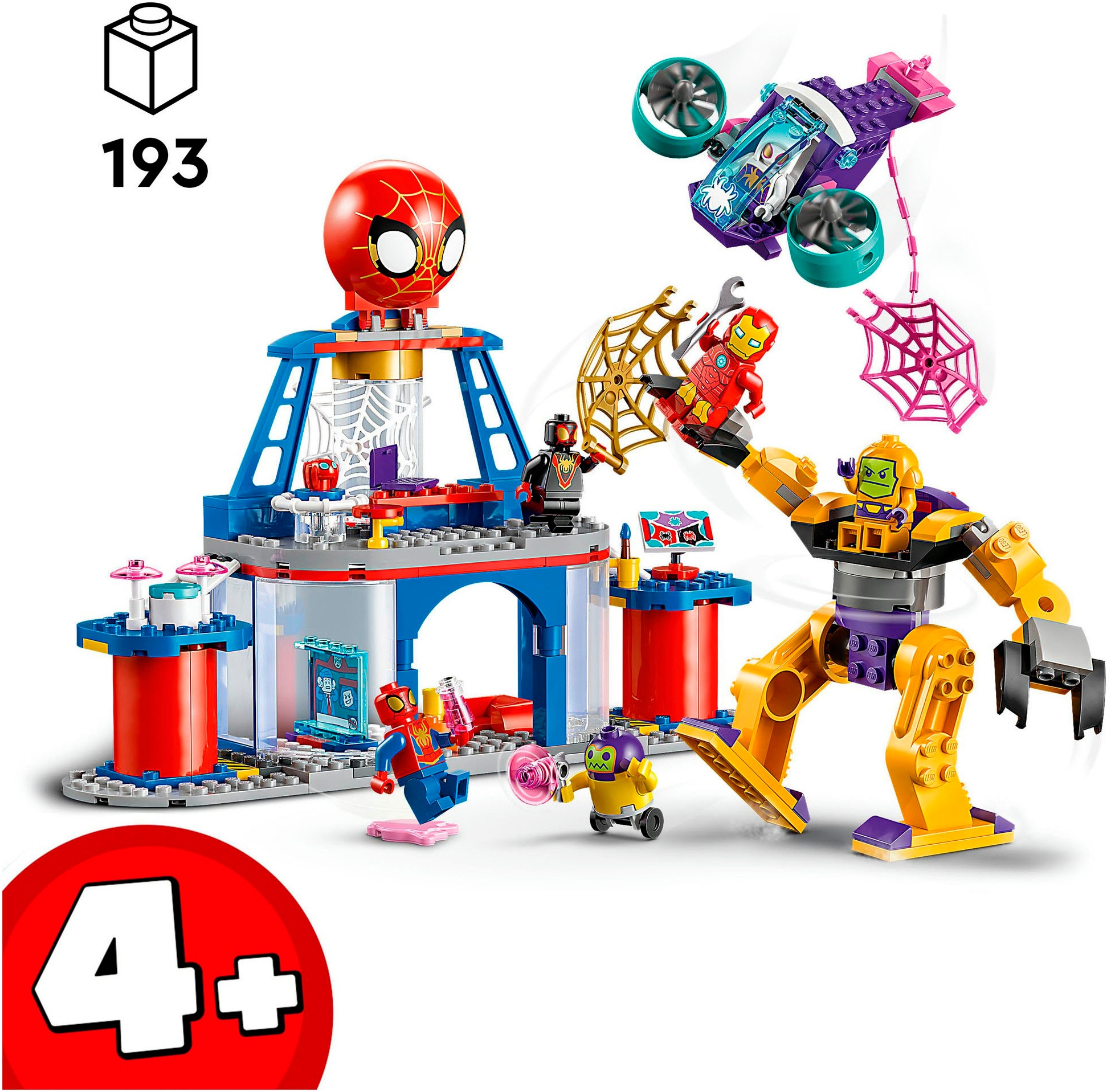 LEGO® Konstruktionsspielsteine »Das Hauptquartier von Spideys Team (10794), LEGO® Spidey«, (193 St.), Made in Europe
