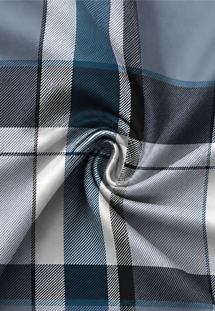 Castell - Markenbettwäsche Bettwäsche »0350369 Polycotton-Biber Bettwäsche 65% Baumwolle, 25% Polyester« 2 wärmend weich, Reißverschluss, Winterbettwäsche, Karo