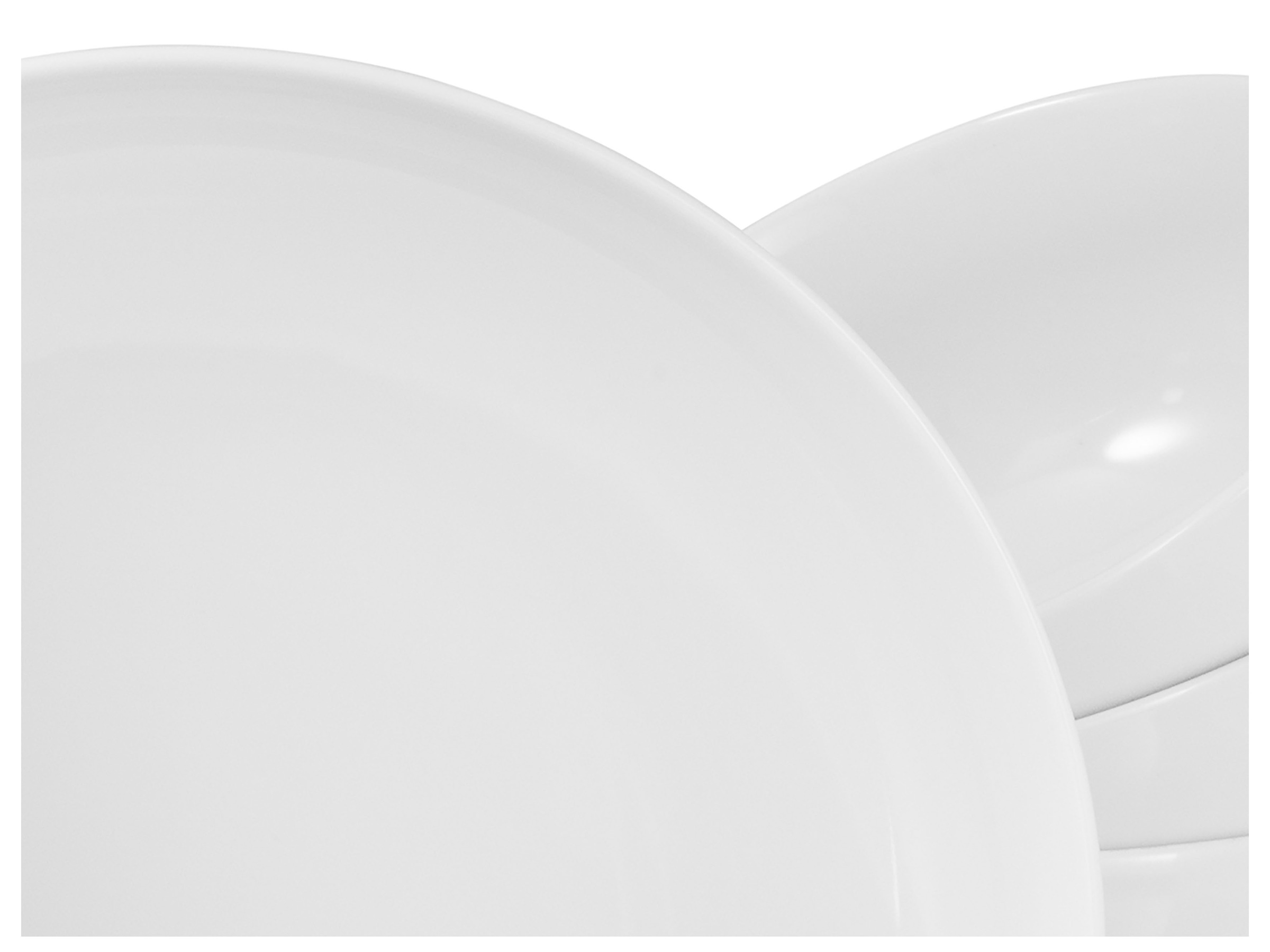 CreaTable Teller-Set »Allround Weiß, Tellerset 12-tlg«, (Set, 12 tlg.), Daily Use, Zeitlos