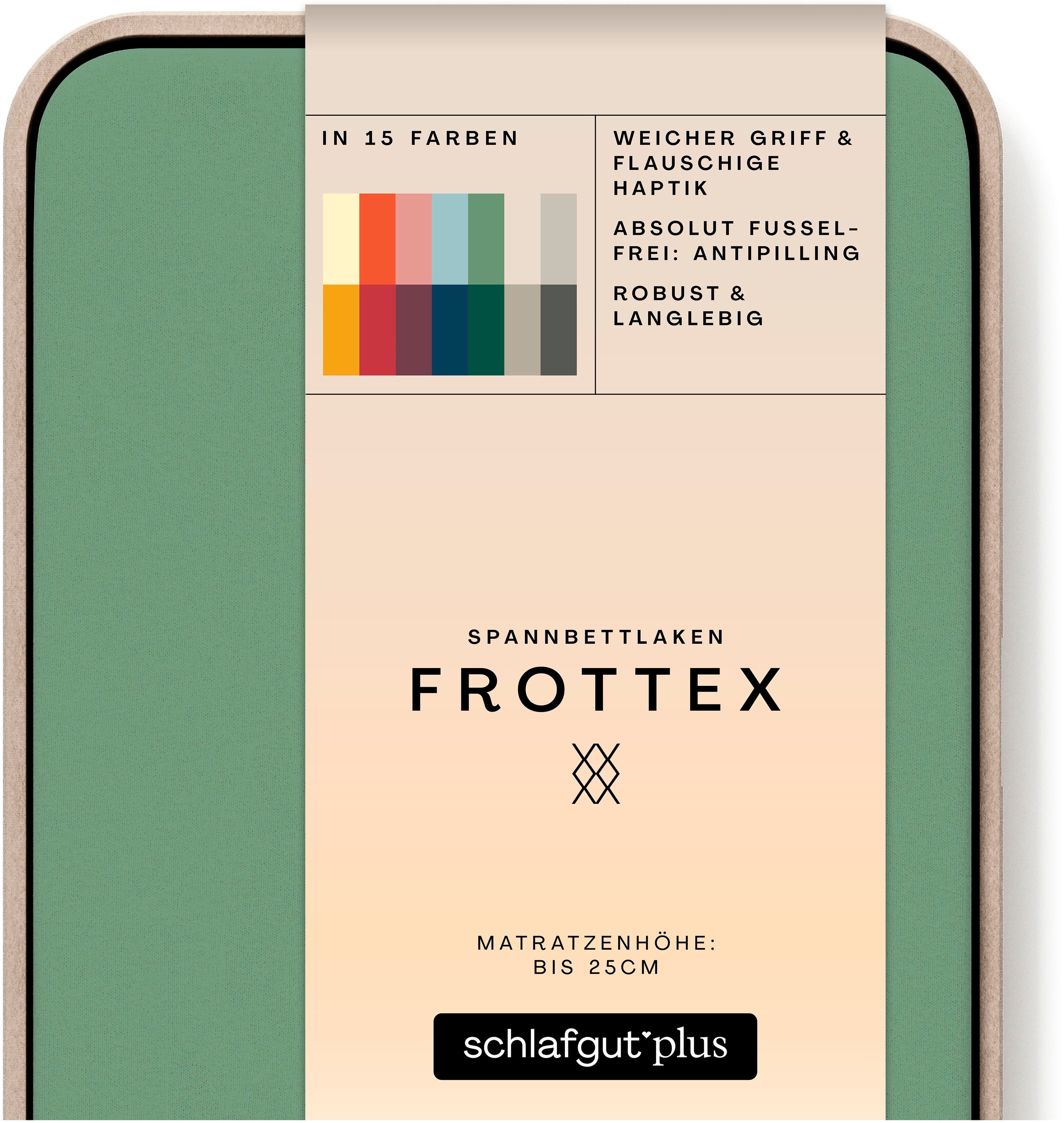 Schlafgut Bettlaken »Frottex Spannbettlaken«, MADE IN GREEN by OEKO-TEX®