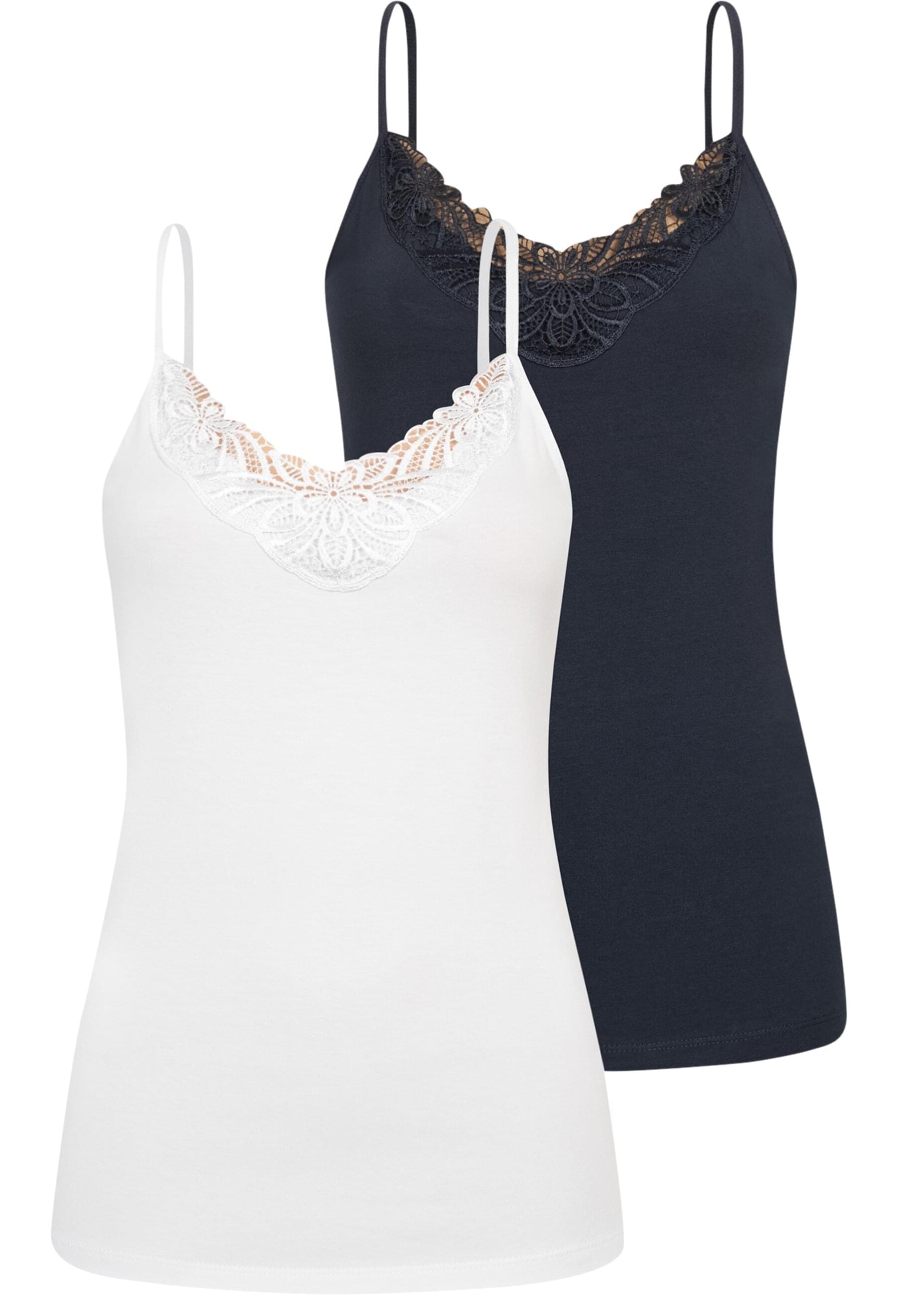 Klassische Bluse »CLOUD 5IVE Cloud5ive Damen Top 2er Set V-Neck Spitzentop«