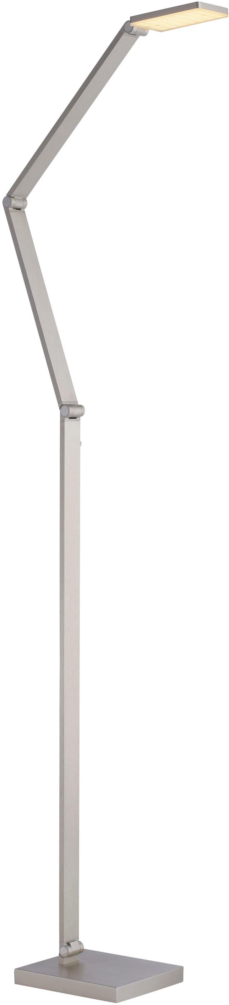 PAUL NEUHAUS LED Stehlampe "SAMSKY", 1, H: 114cm, 1 Stk.silberfarben, Wohnzimmer, Leuchten, Tastdimmer, CCT 2700-5000K, Memory, Höhenverstellbar