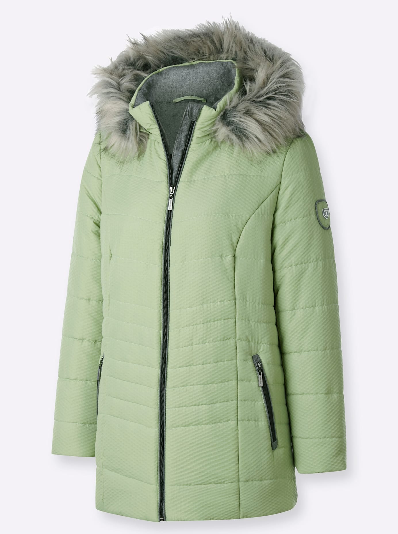 Casual Looks Langjacke, mit Kapuze