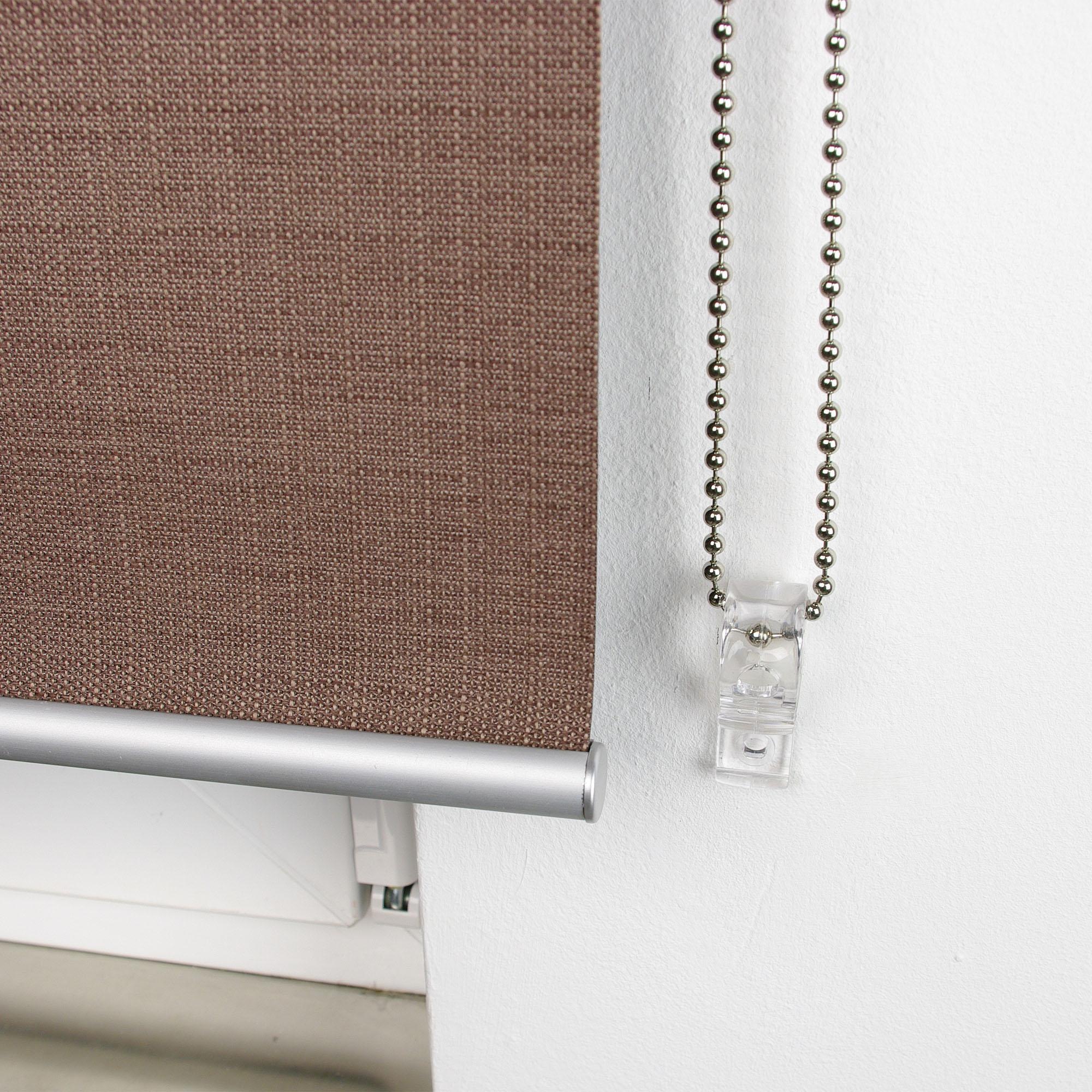 Thumbnail - Liedeco Seitenzugrollo "Struktur" verdunkelnd energiesparend mit Bohren Uni, im Festmaß