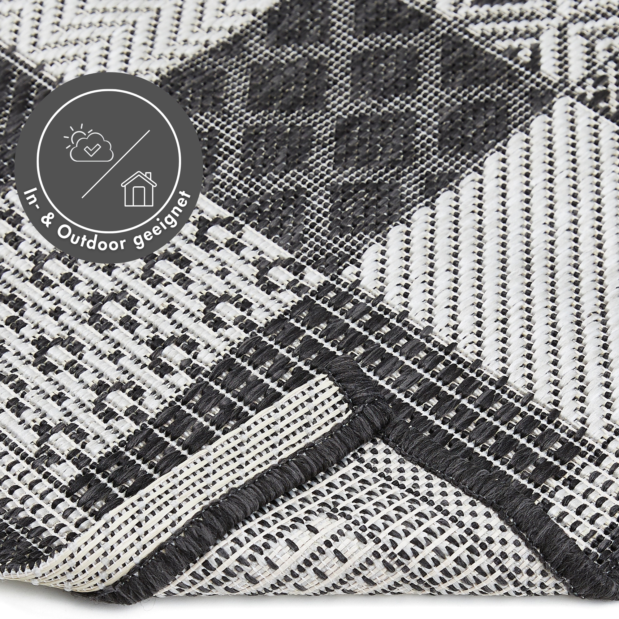 Andiamo Läufer »ARIZONA 2«, rechteckig, 5 mm Höhe, Flachgewebe, Patchwork Design, In- und Outdoor geeignet