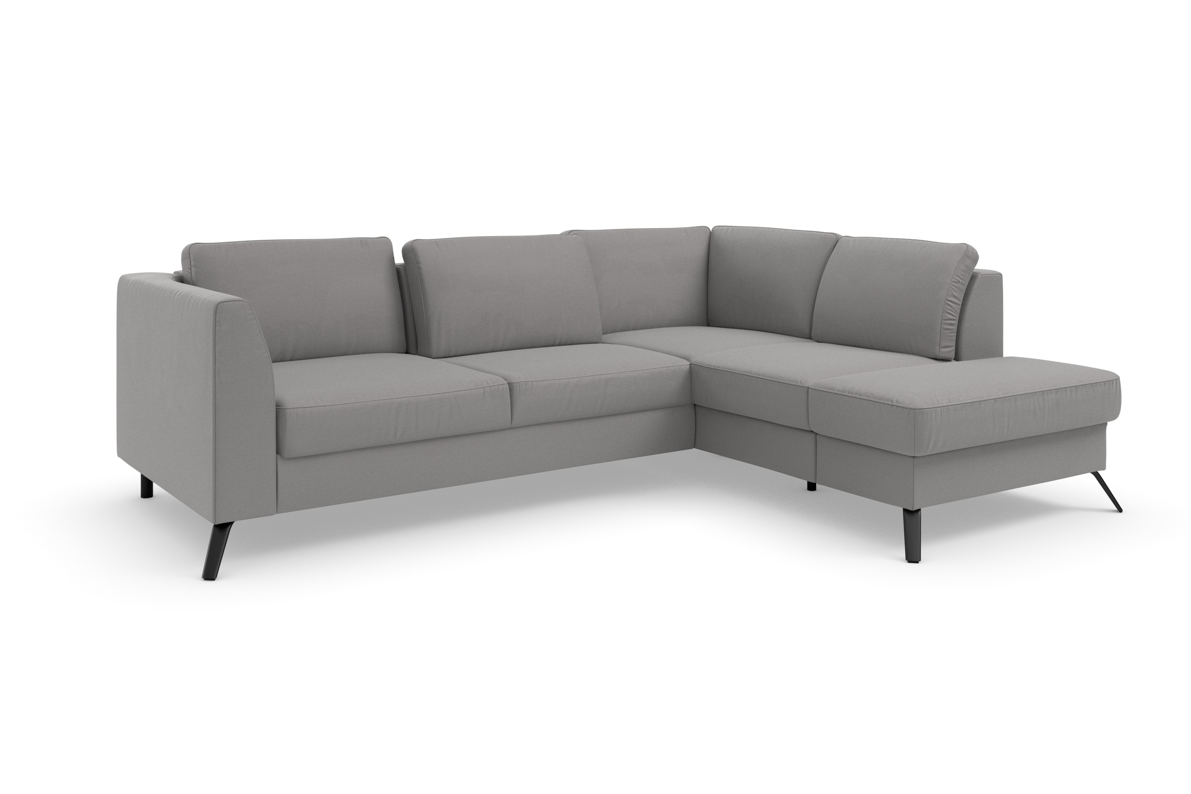 sit&more Ecksofa »Olsen L-Form«, inklusive Sitztiefenverstellung, wahlweise mit Bettfunktion, 15cm hoch