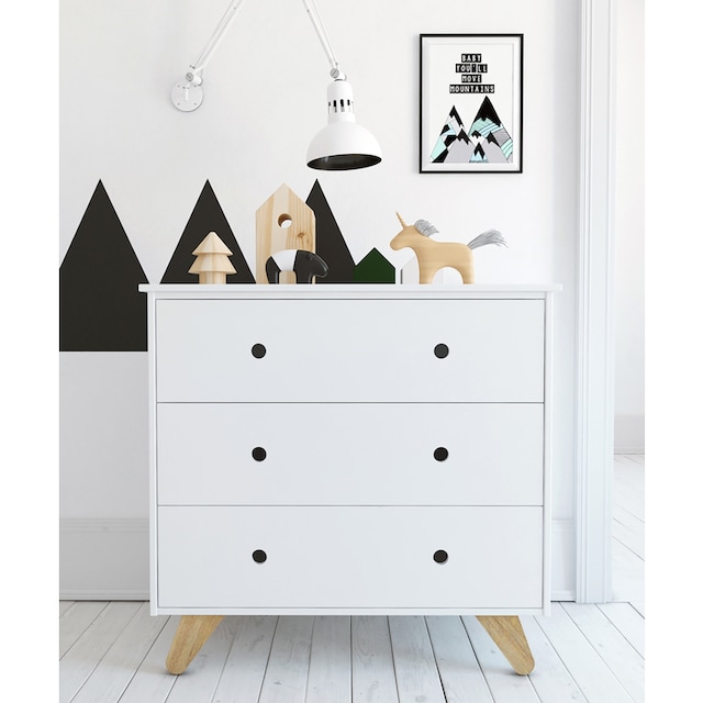 Schubkastenkommode im modernen BAUR | Friday Scandi Design Lüttenhütt Black »Dolidoo«,