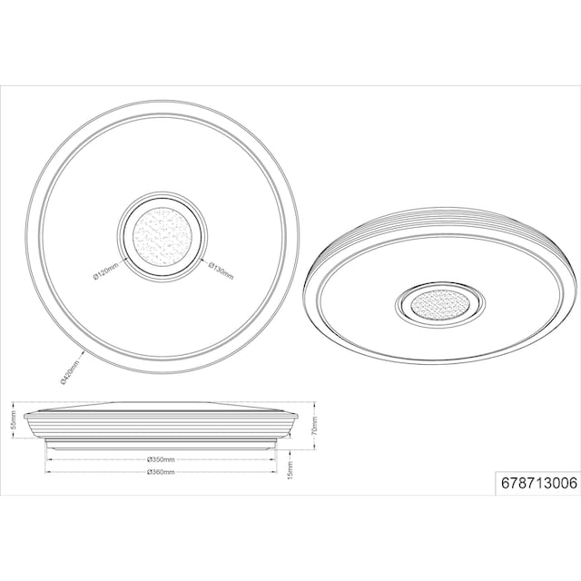 »OSAKA«, | LED Leuchten LED Deckenleuchte TRIO Deckenlampe BAUR