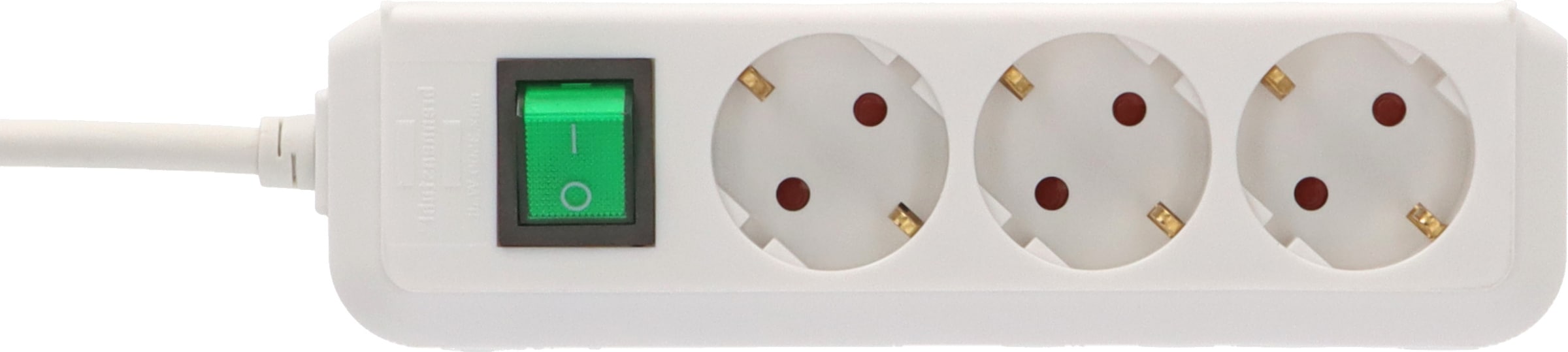 Schalter Berührungsschutz 1,5 Brennenstuhl erhöhtem mit m), 3-fach, (Kabellänge »Eco-Line«, und Steckdosenleiste | BAUR
