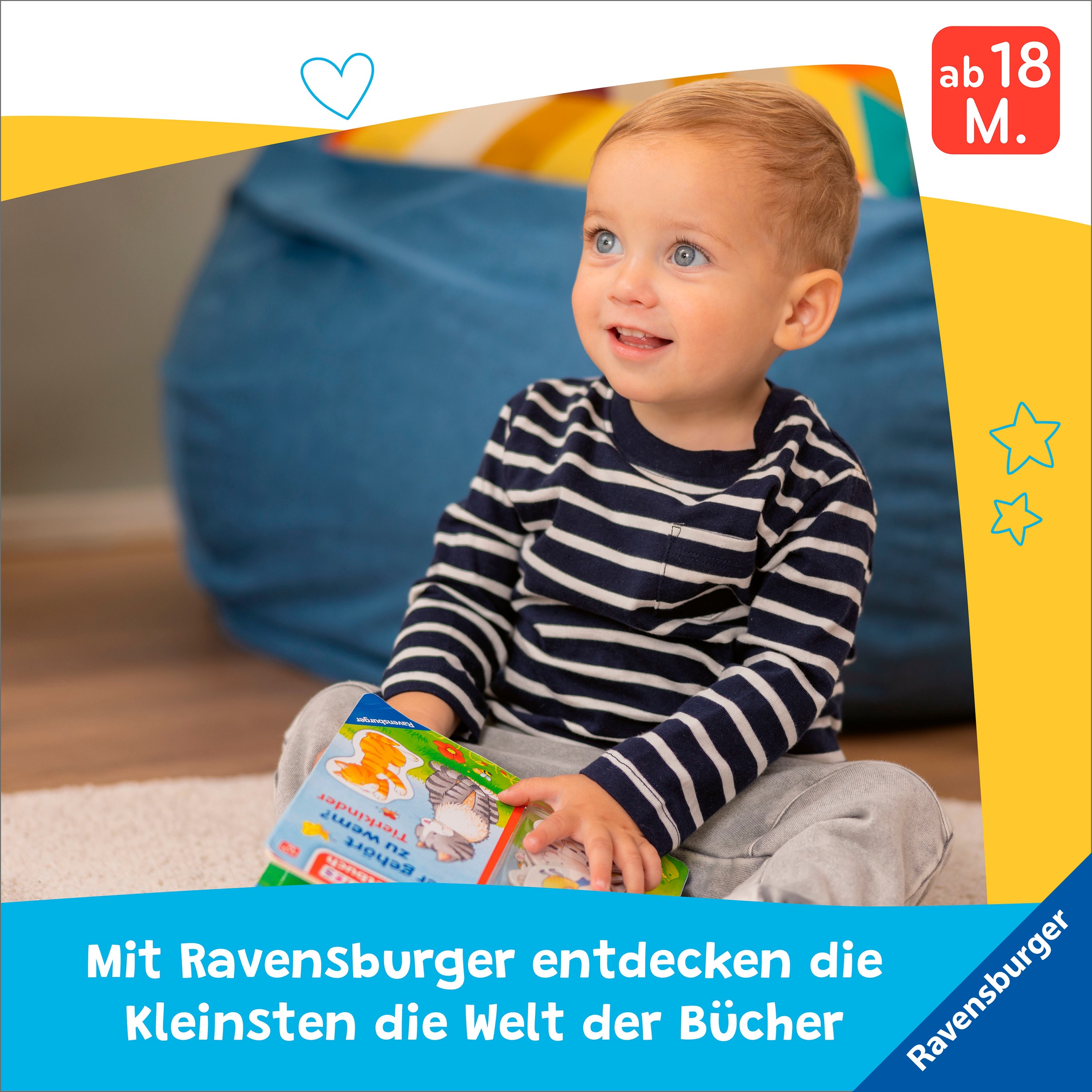Thumbnail - Ravensburger Kinderbuch "Pappbilderbuch, Mein erstes Vorlese-Fühlbuch Bist du ein Löwe?"