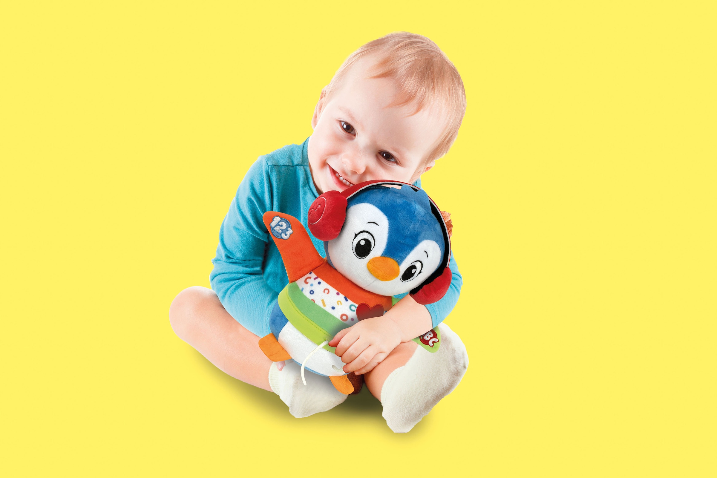 Clementoni® Kuscheltier »Baby Clementoni, Tanz-mit-mir Pinguin«, mit Licht- und Soundeffekten
