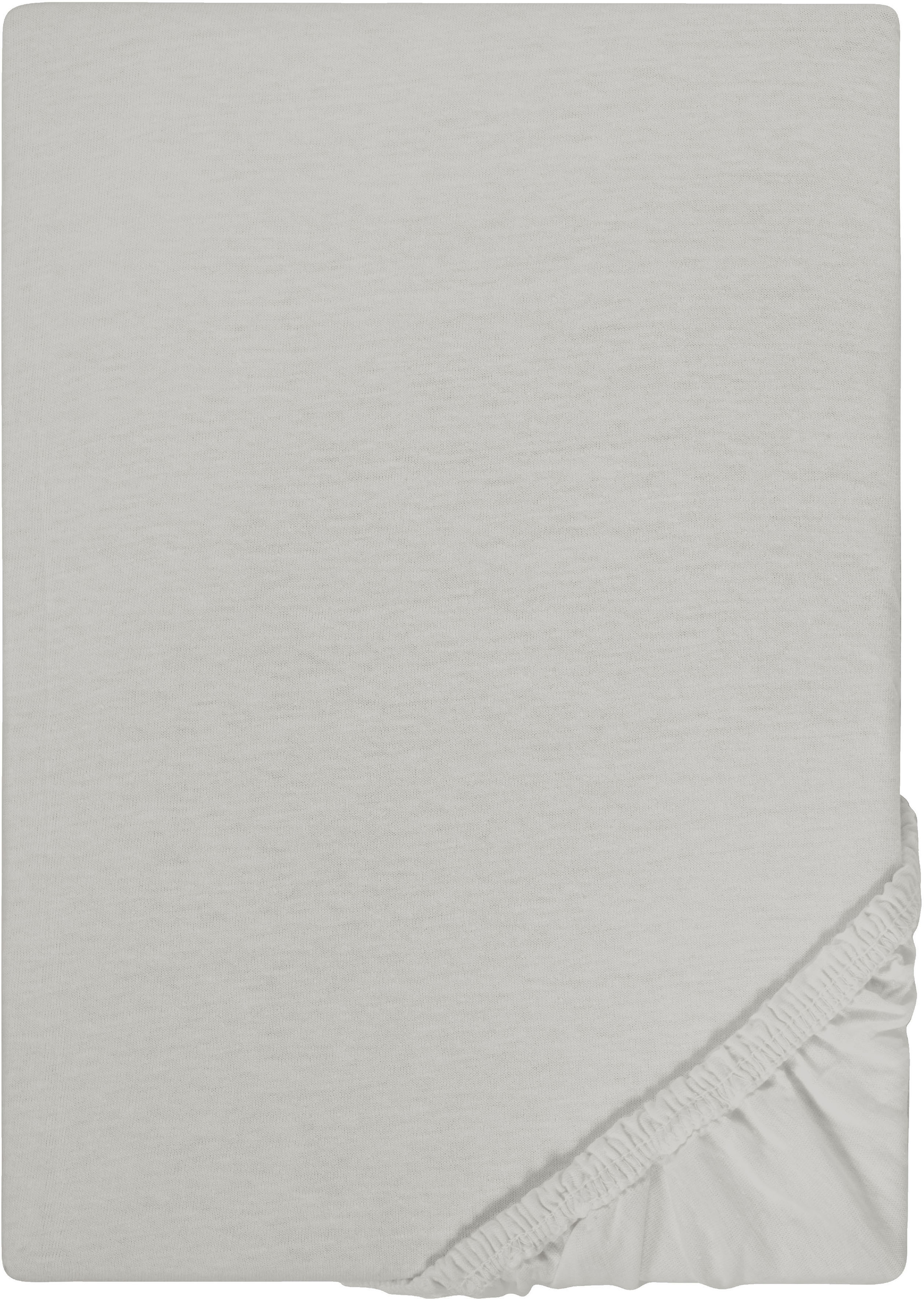 Castell - Markenbettwäsche Spannbettlaken "Jersey in Gr. 90x200, 140x200 oder 180x200 cm" aus Baumwolle, für Matratzen bis 22 cm Höhe, Bettlaken, Spannbetttuch