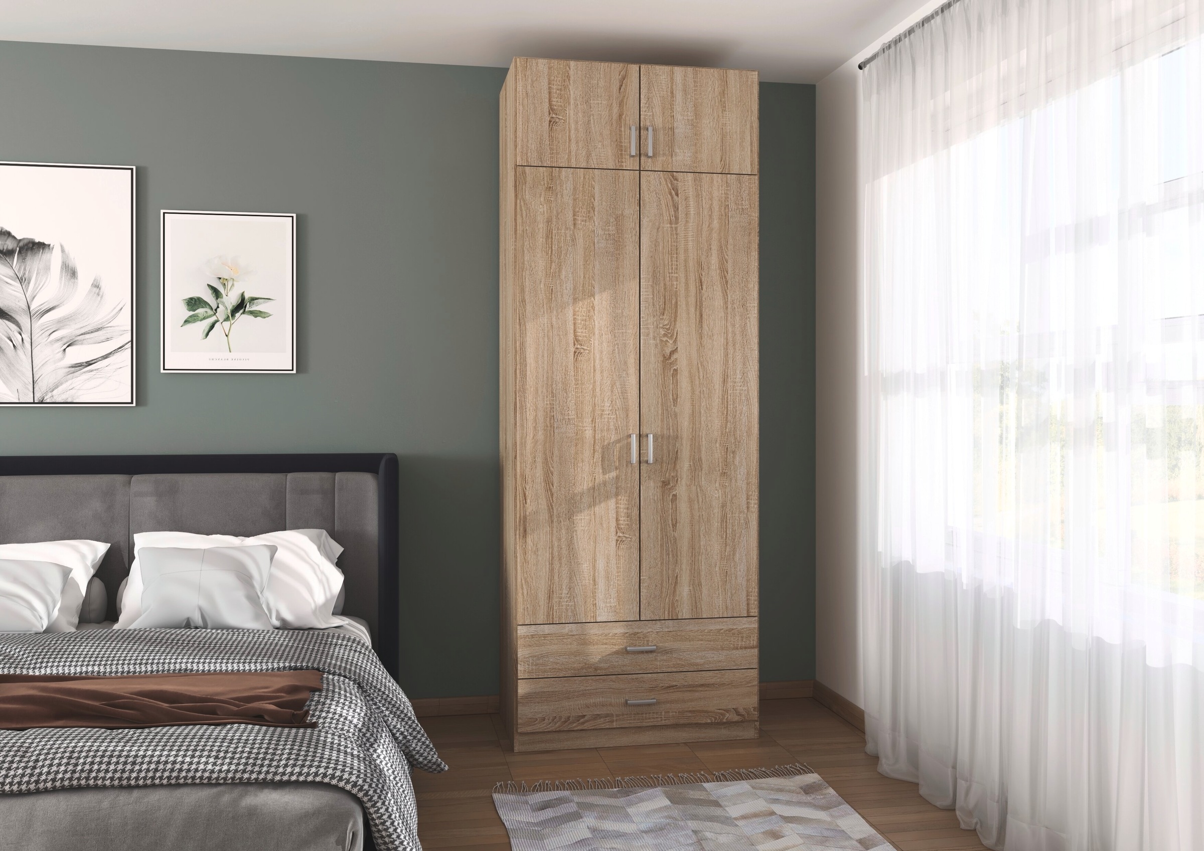 Thumbnail - rauch Kleiderschrank "Schrank Garderobe Wäscheschrank GAMMA in 4 Breiten 91-226 cm" 3 verschiedene Ausstattungen BASIC/C...