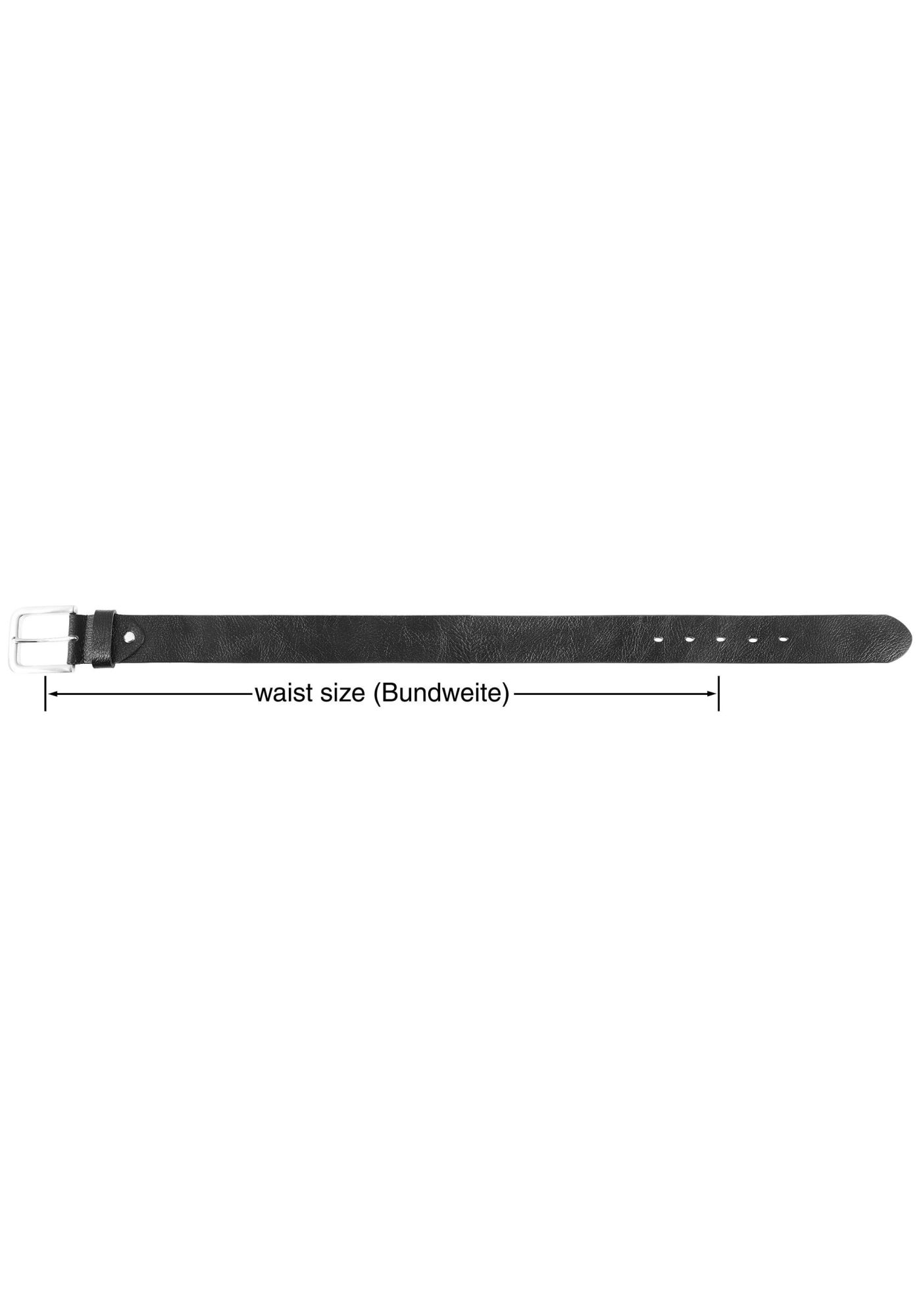 Leonardo Verrelli Ledergürtel »90 cm - 140 cm (Bundweite) in schwarz aus 100% Echtleder,«