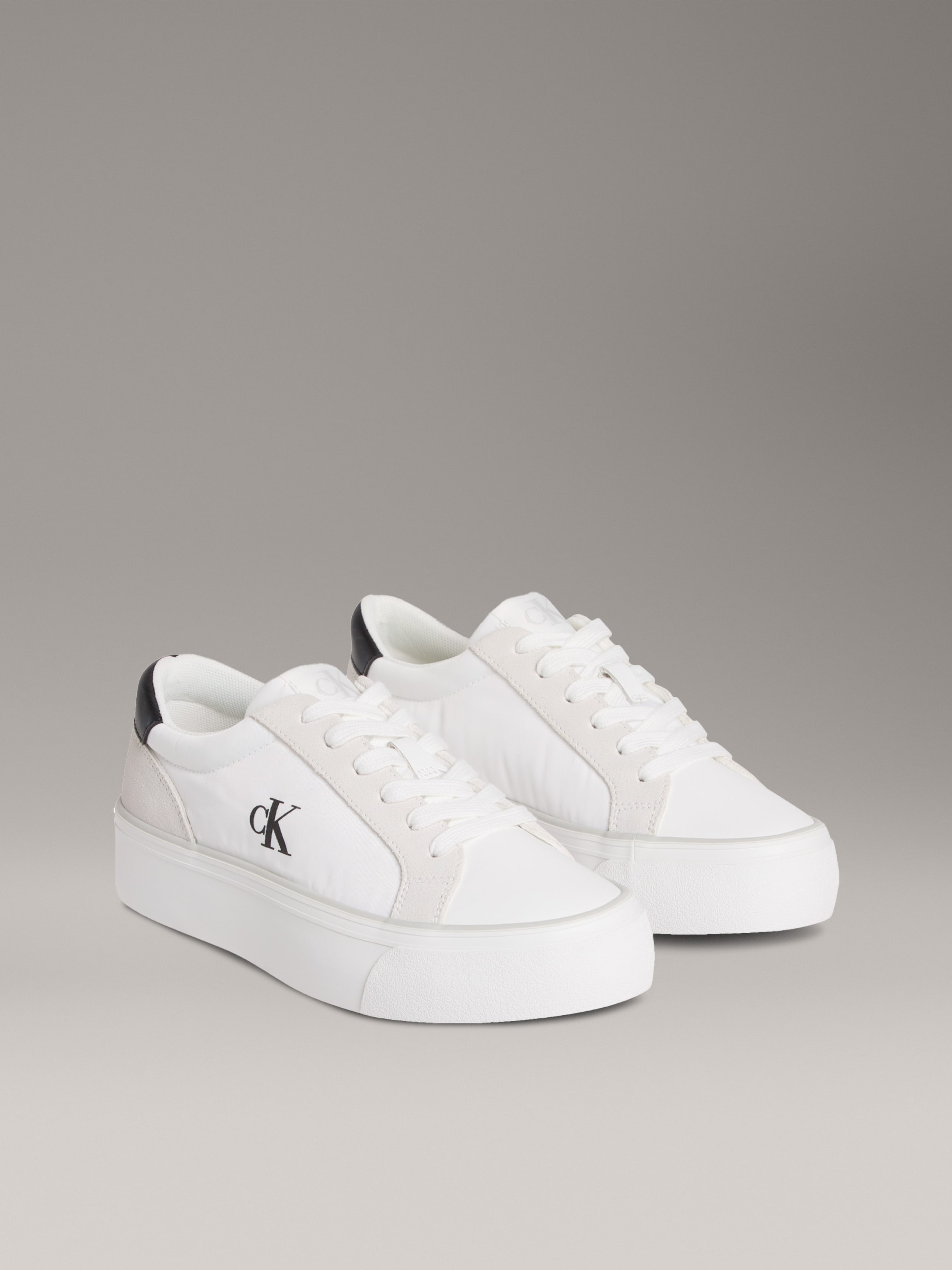 Calvin Klein Jeans Plateausneaker "VULC FLATFORM MG NYLON MIX", Schnürschuh günstig online kaufen