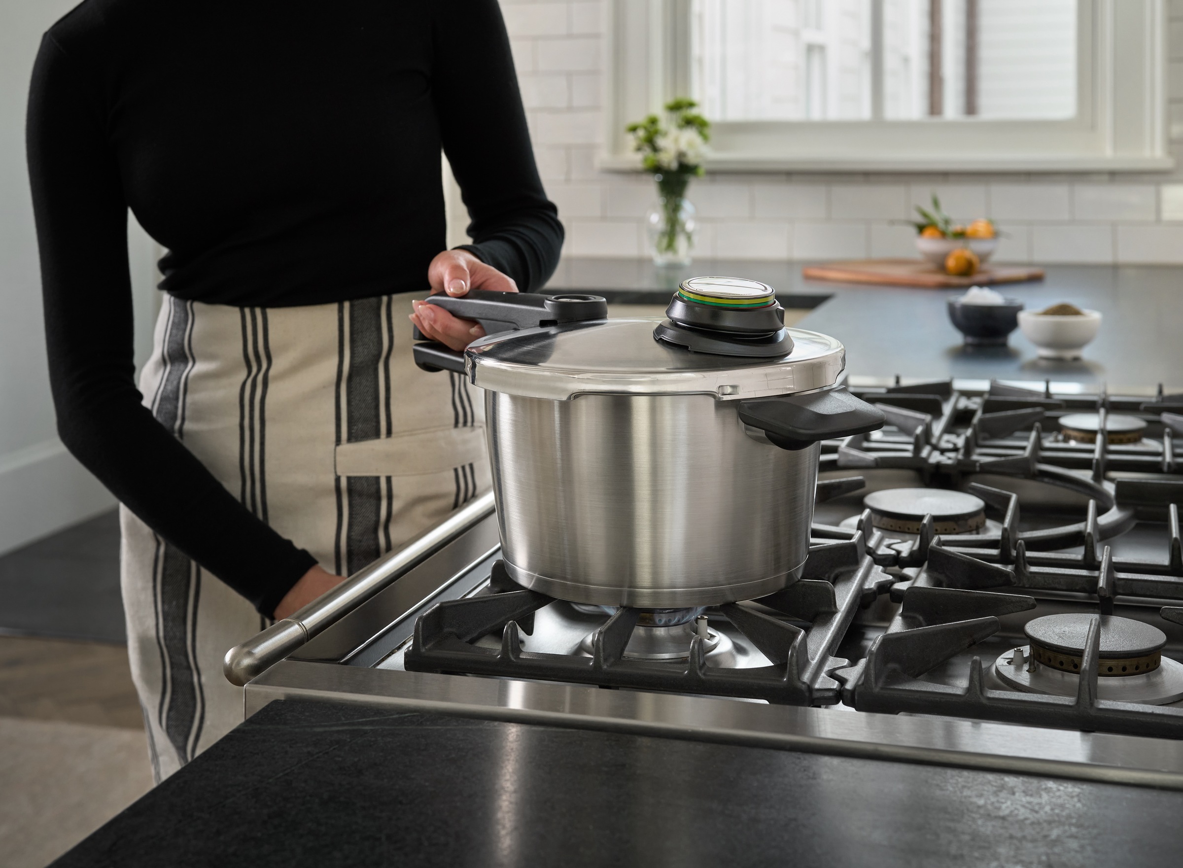 Vitavit Premium Schnellkochtopf 8 l mit perforiertem Einsatz