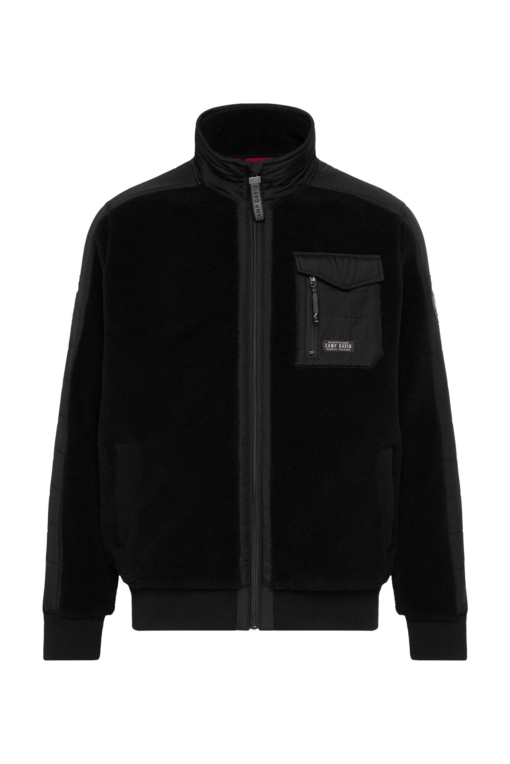 CAMP DAVID Outdoorjacke ohne Kapuze mit Brusttasche