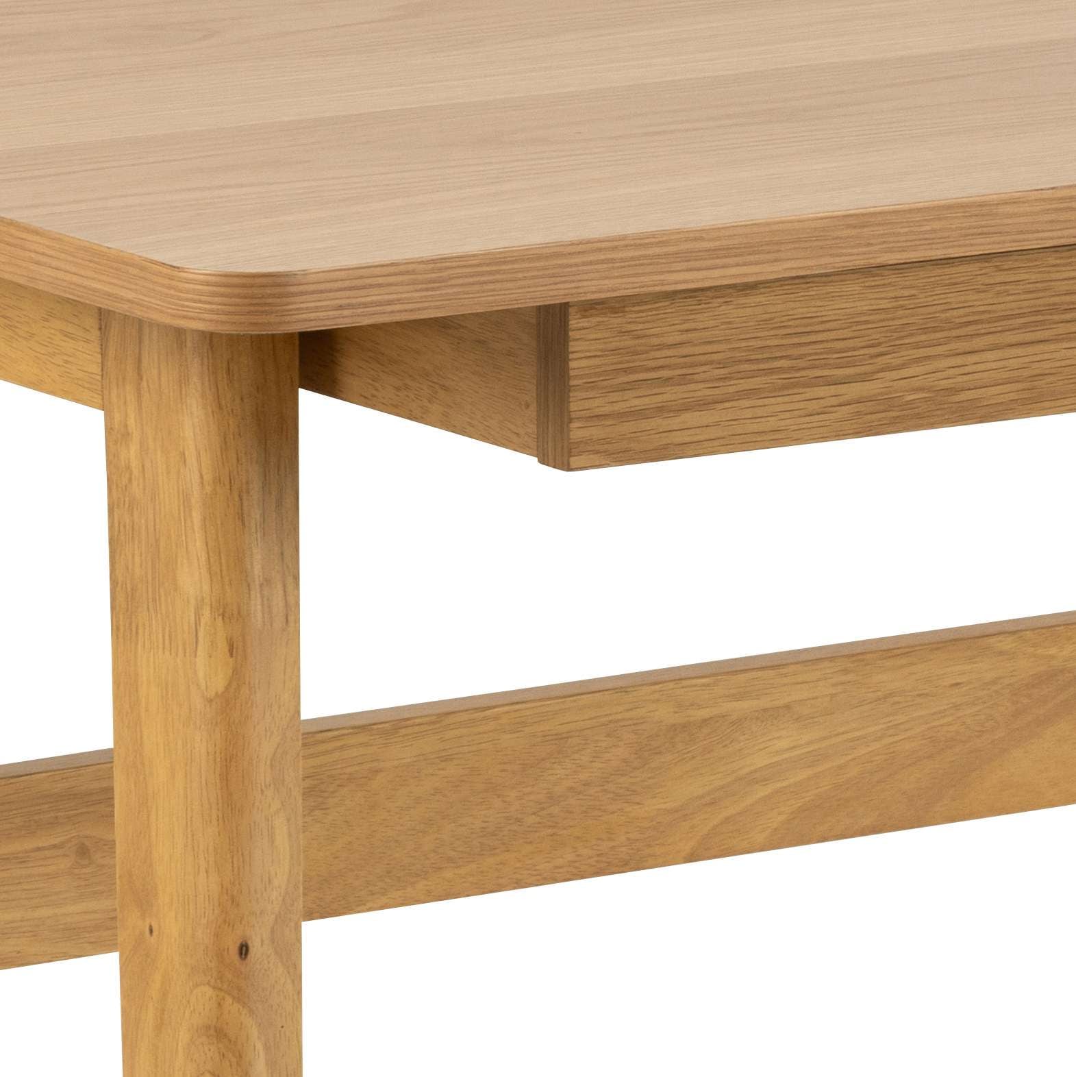 ACTONA GROUP Schreibtisch »Barnett« Schreibtisch, Schublade matt Eiche Lack Furnier,120x60x75cm