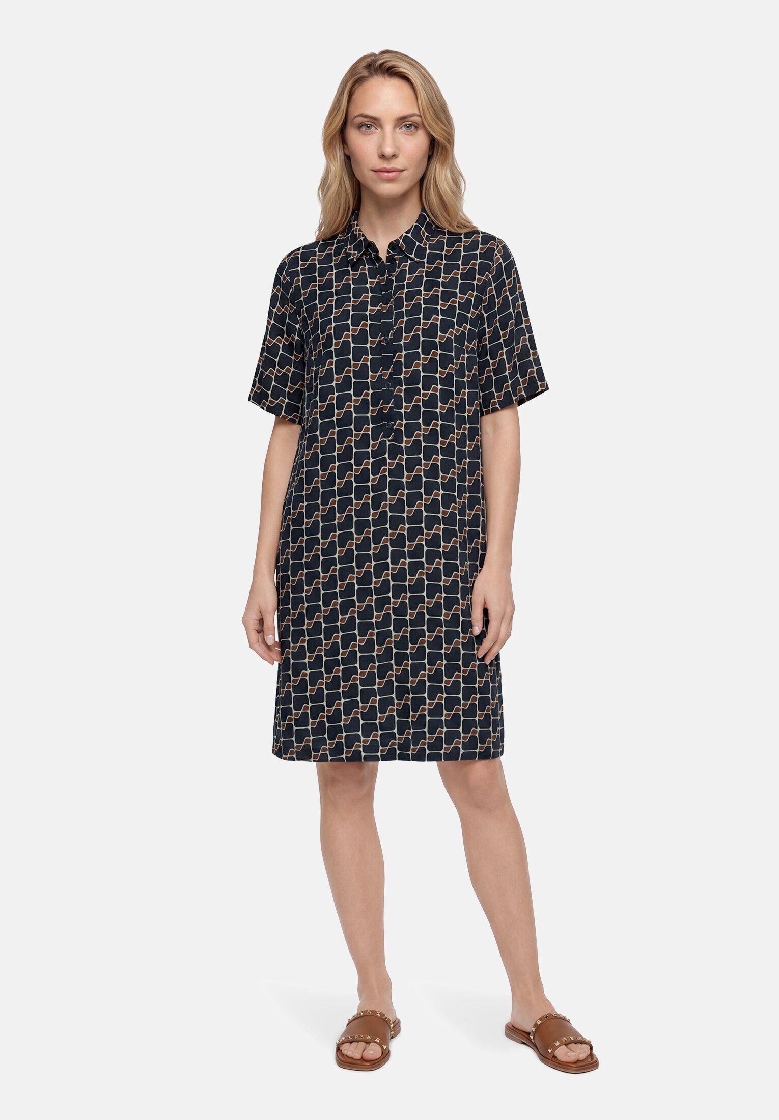 Betty Barclay Hemdblusenkleid »Damen mit Aufdruck« Nahttasche