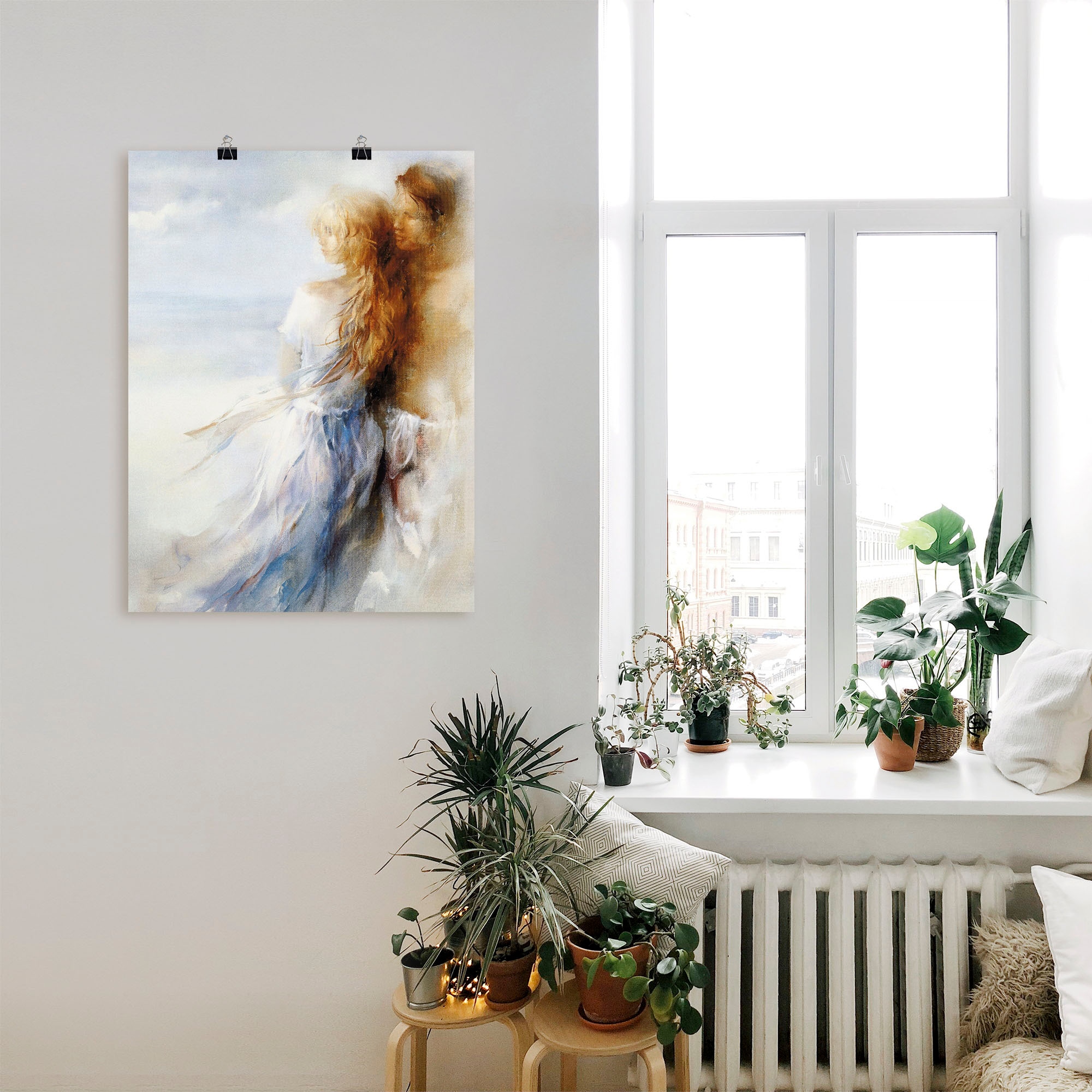 Artland Wandbild »Zusammen«, Paar, (1 St.), als Leinwandbild, Poster in verschied. Größen